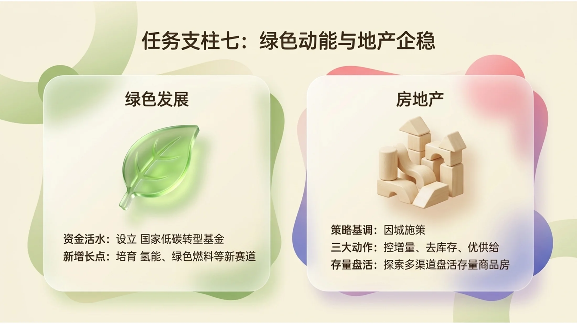 可爱彩色冰淇淋风格政府工作报告PPT - 预览图11