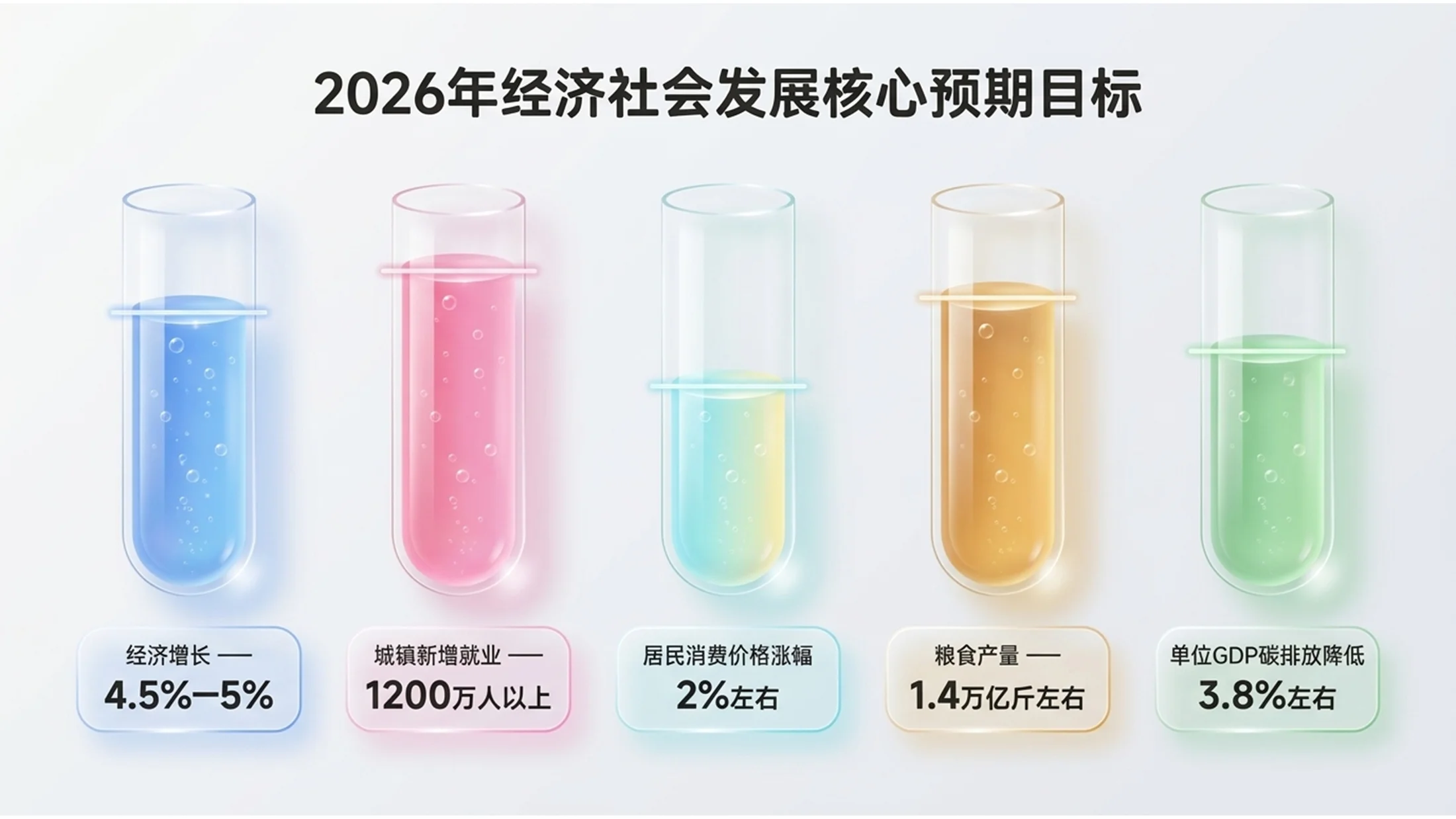 透明可爱Q弹果冻风格政府工作报告PPT - 预览图6