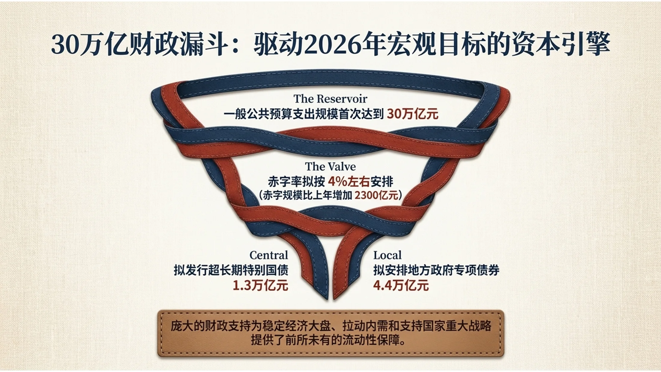 简约素雅亚麻布纹理风格政府工作报告PPT - 预览图5