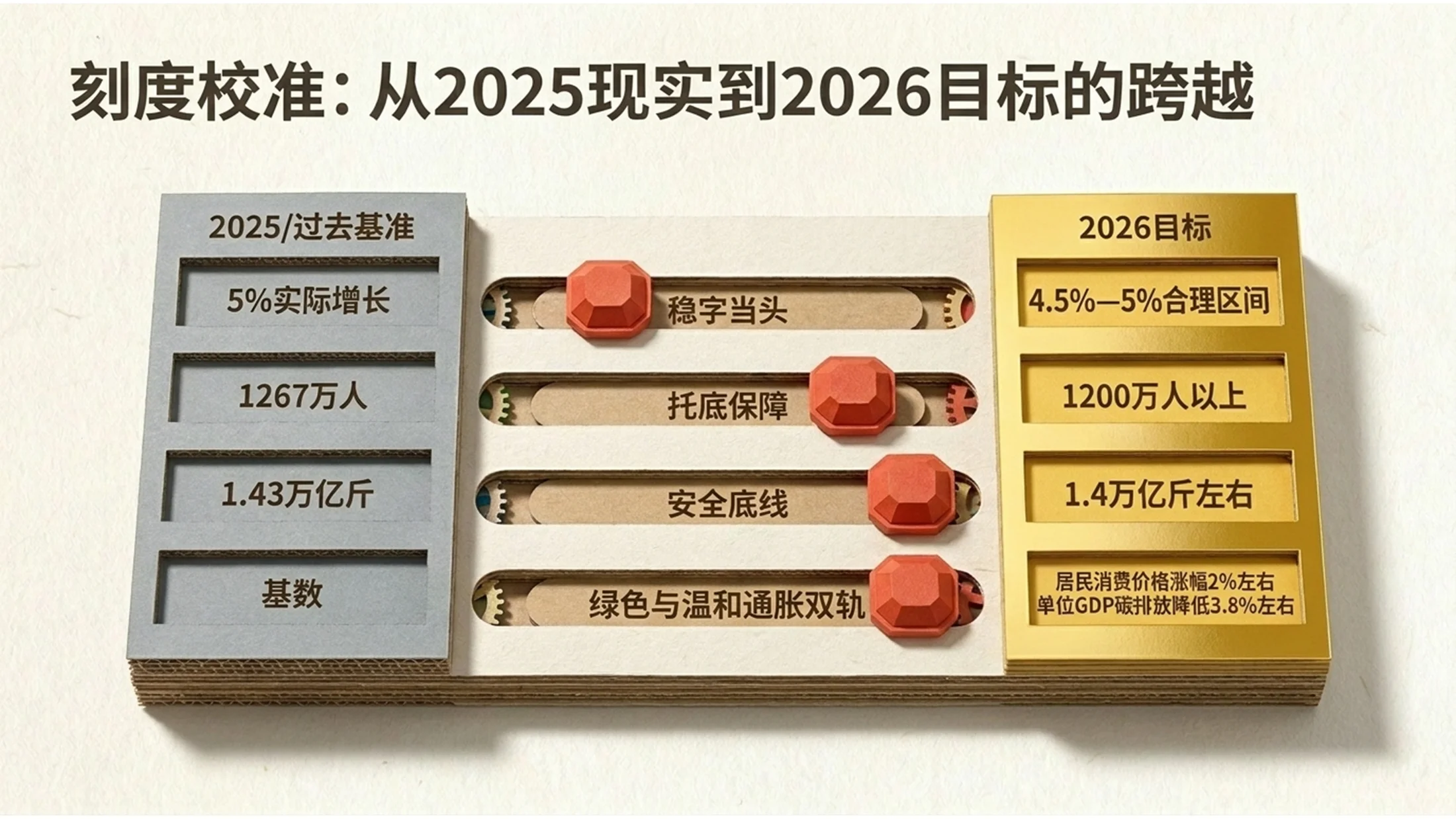 立体纸模折叠场景风格政府工作报告PPT - 预览图2