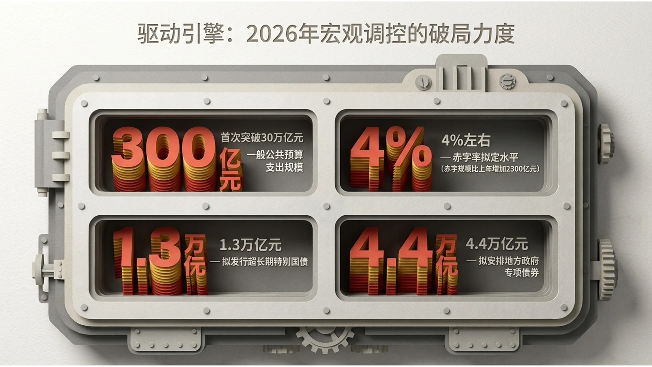 立体纸模折叠场景风格政府工作报告PPT - 预览图4