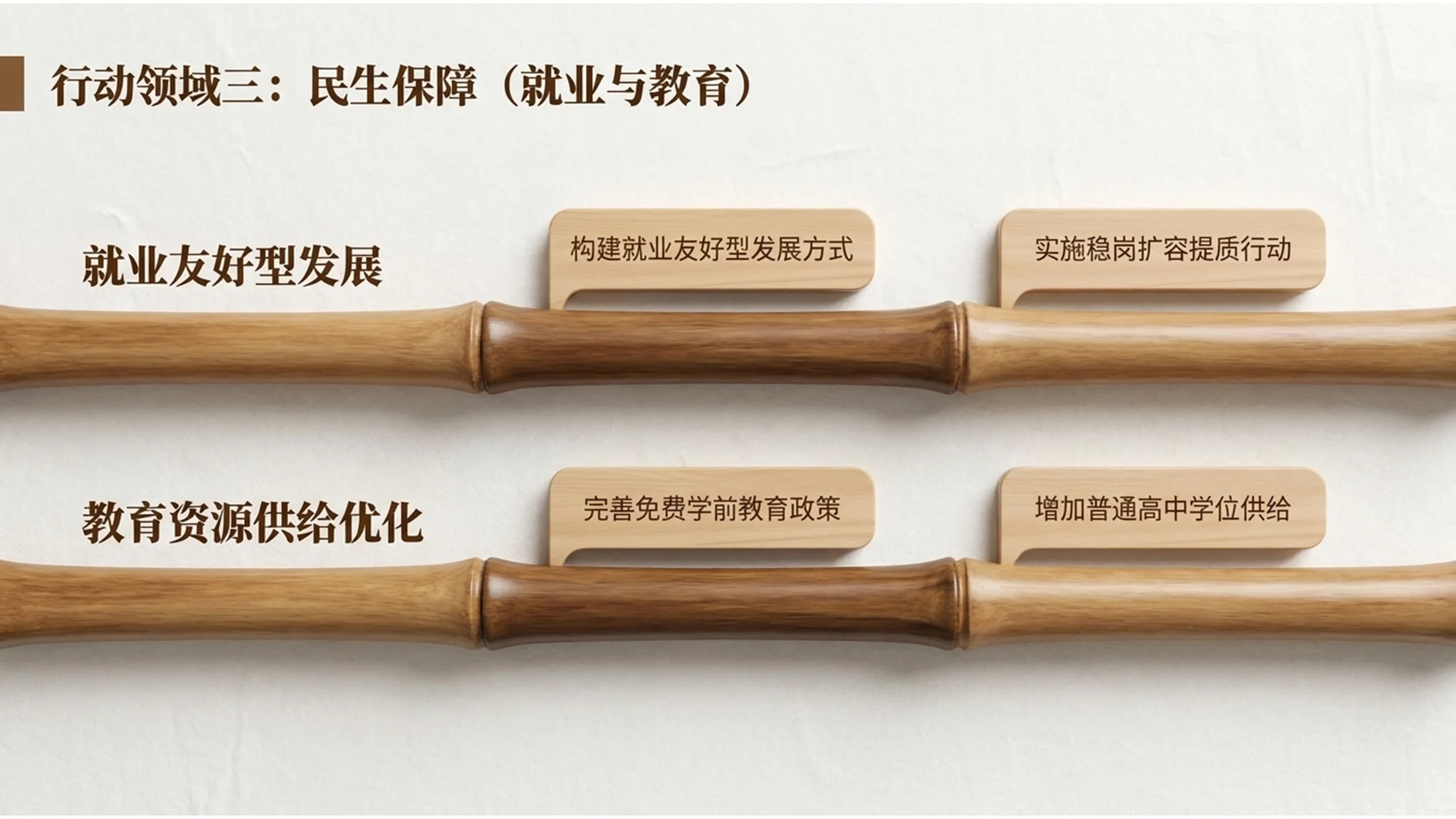 简约原木极简风格政府工作报告PPT - 预览图11