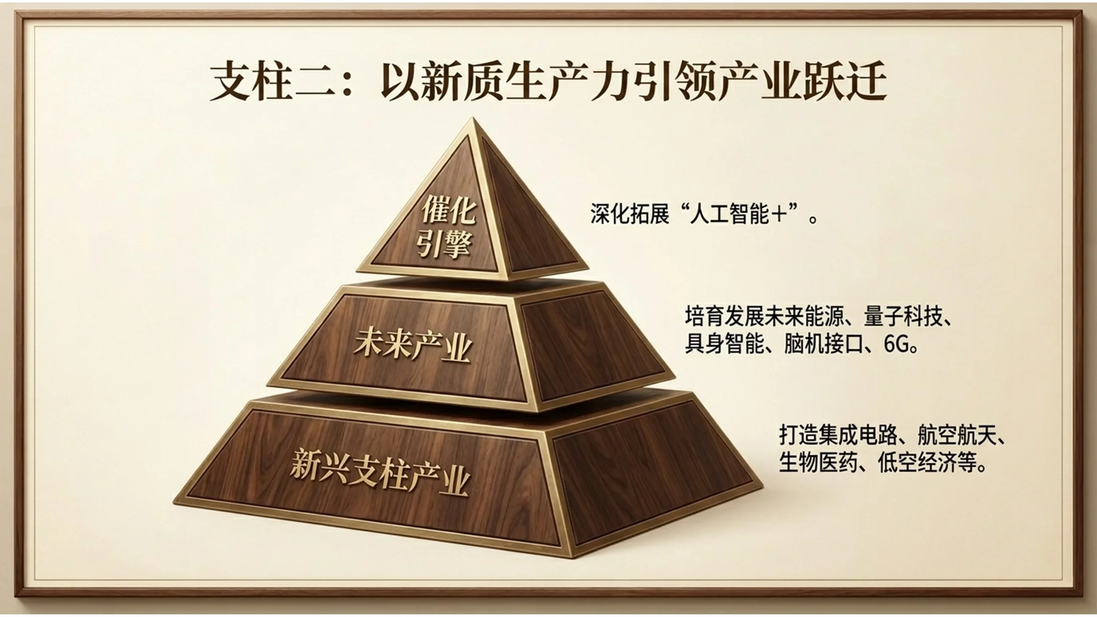 深色庄重胡桃木雕刻风格政府工作报告PPT - 预览图11