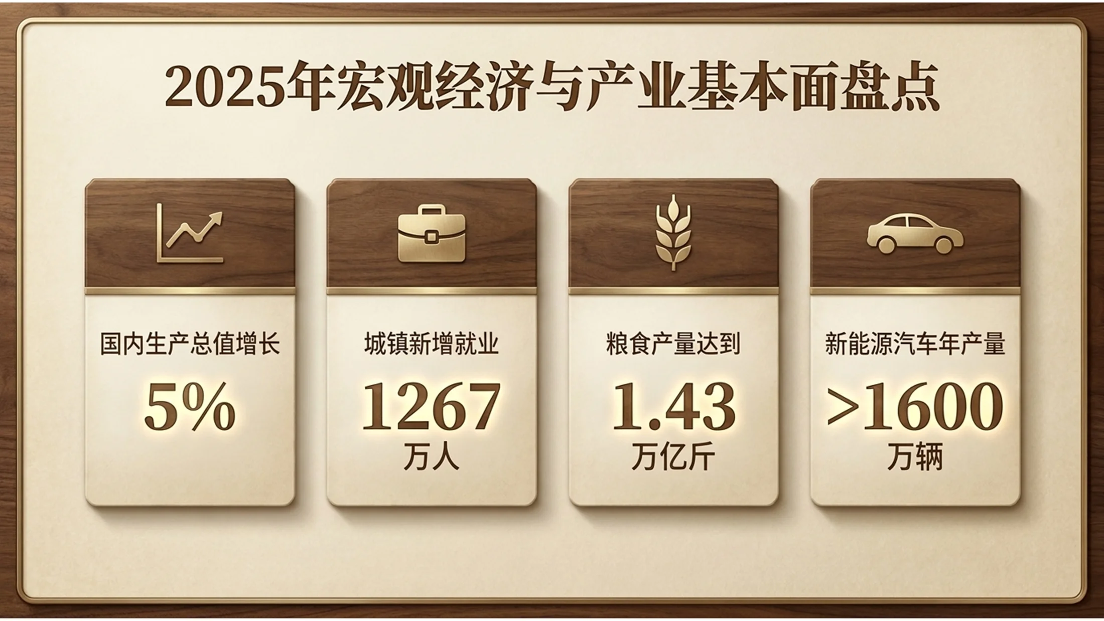 深色庄重胡桃木雕刻风格政府工作报告PPT - 预览图2