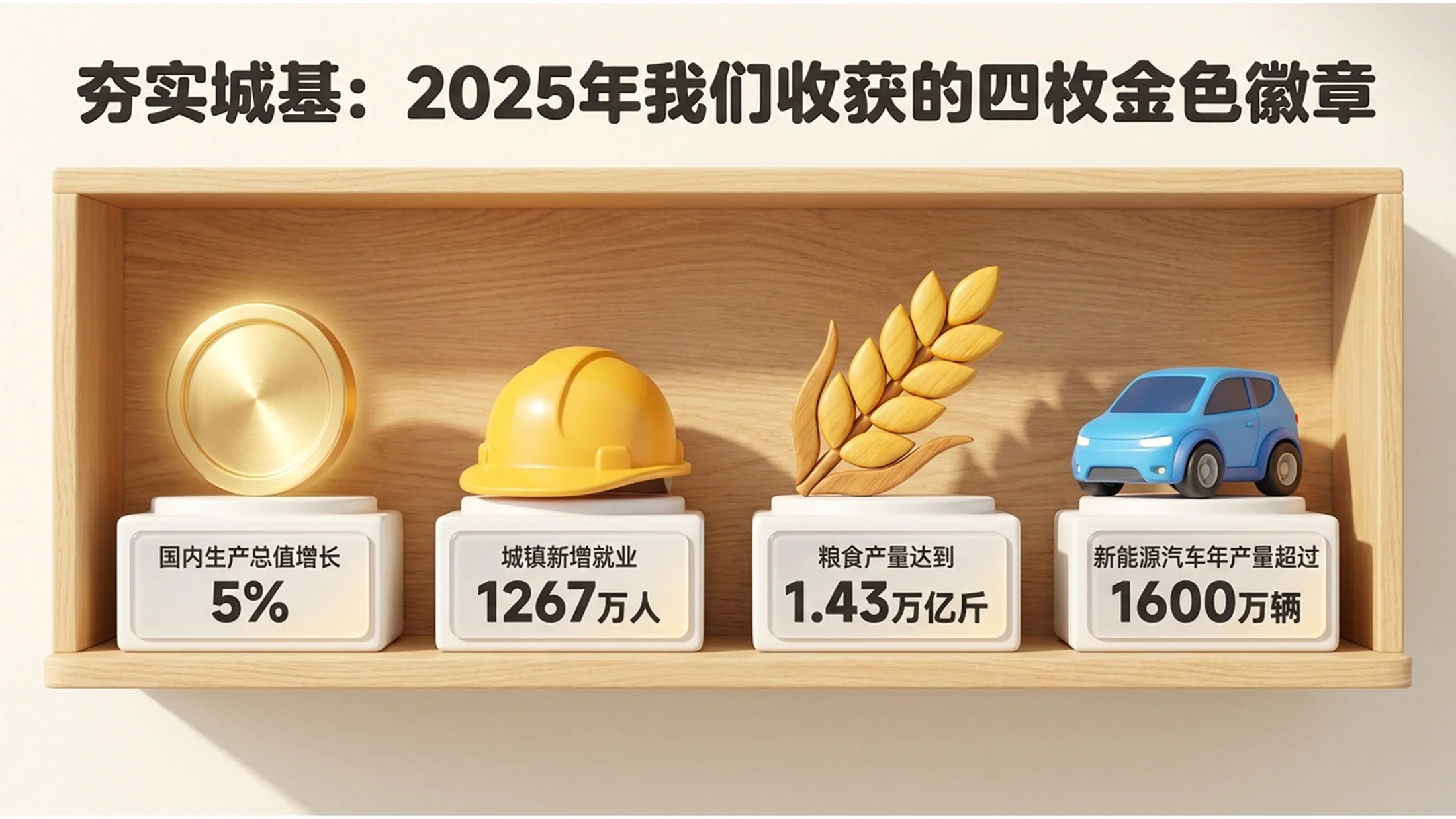3D立体卡通皮克斯动画风格政府工作报告PPT - 预览图1