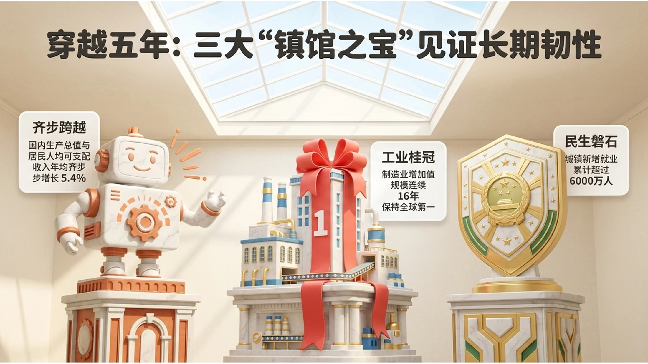 3D立体卡通皮克斯动画风格政府工作报告PPT - 预览图2