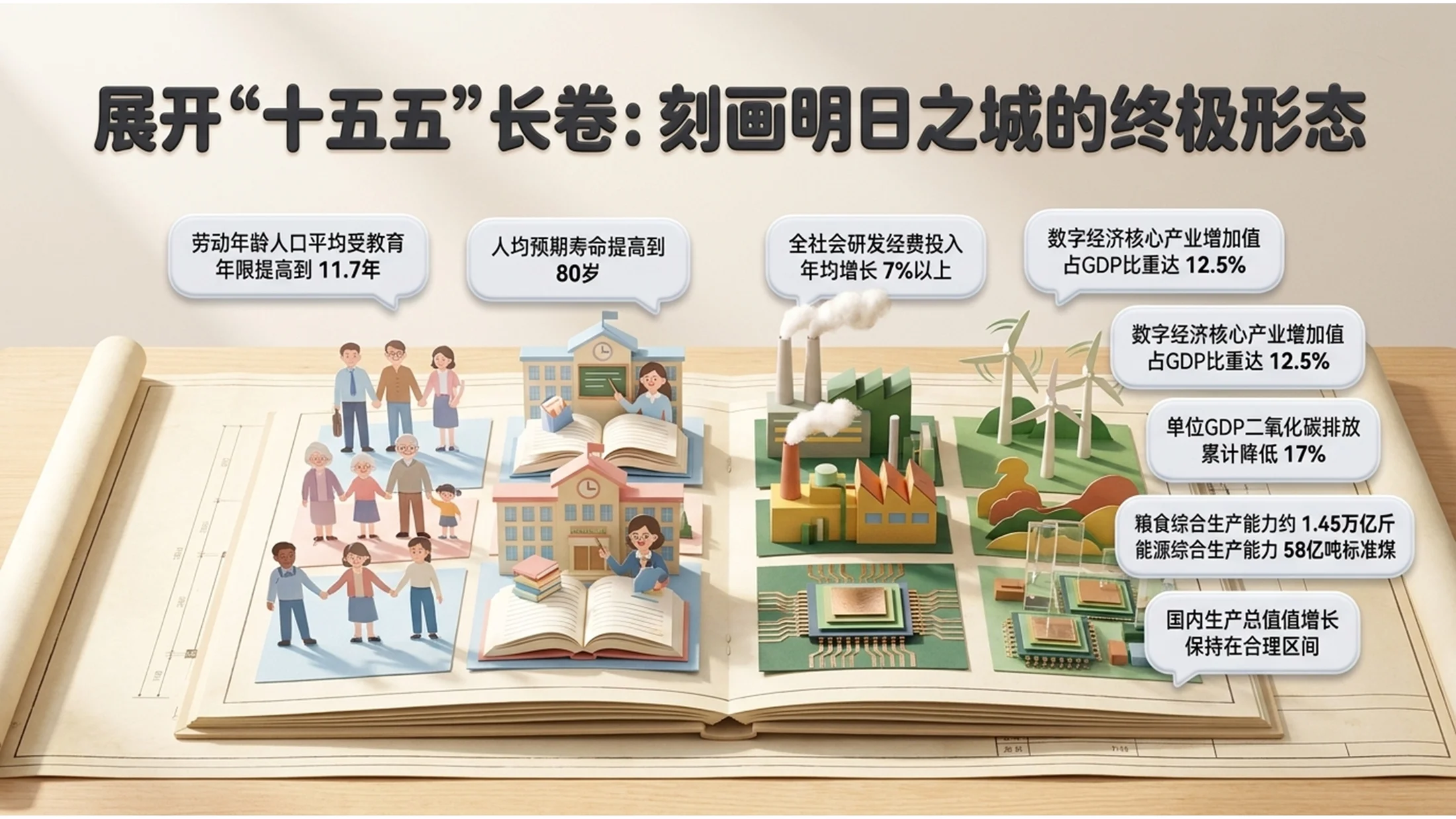 3D立体卡通皮克斯动画风格政府工作报告PPT - 预览图3
