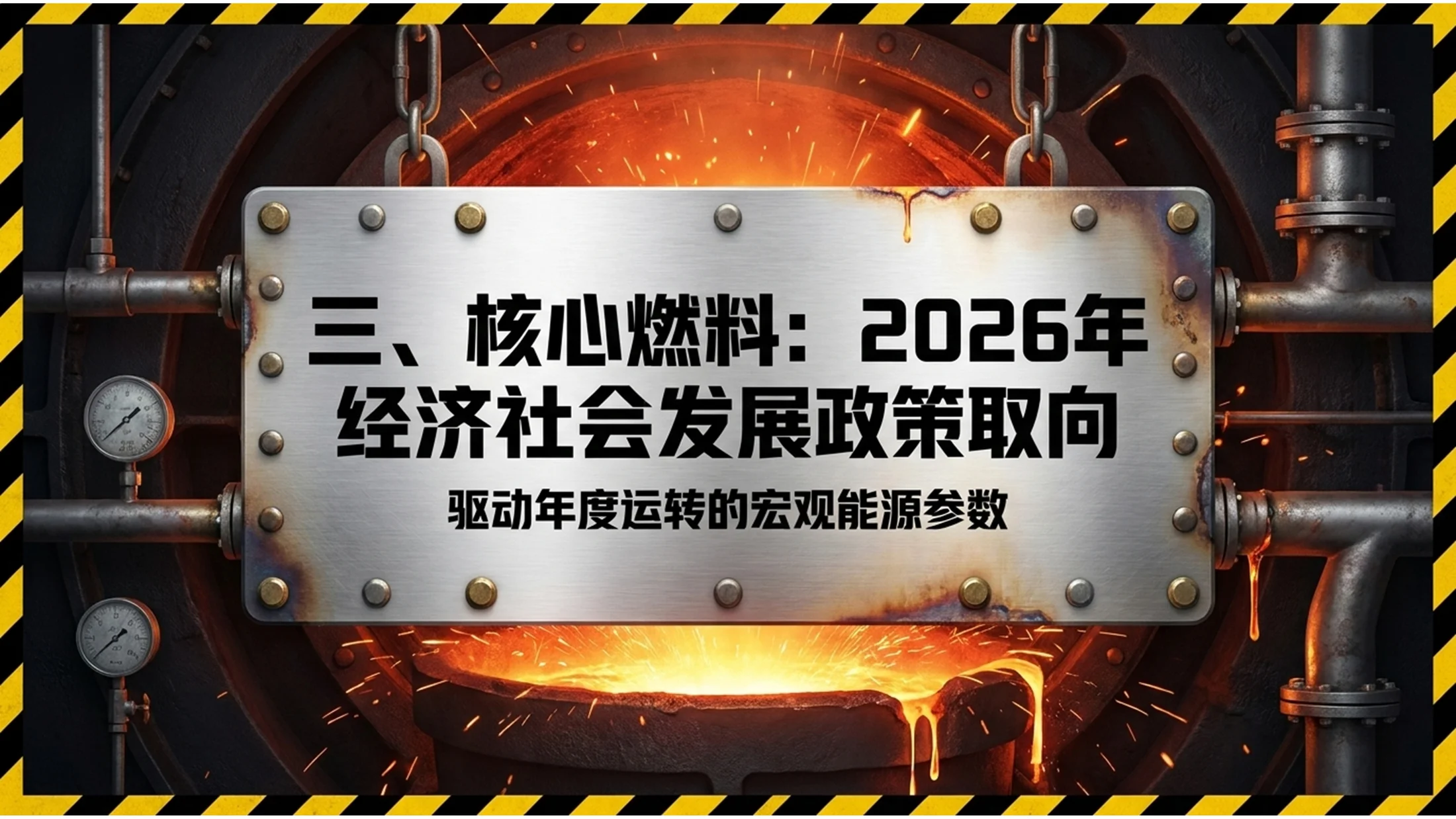 钢铁时代金属铸铁工业风格政府工作报告PPT - 预览图6