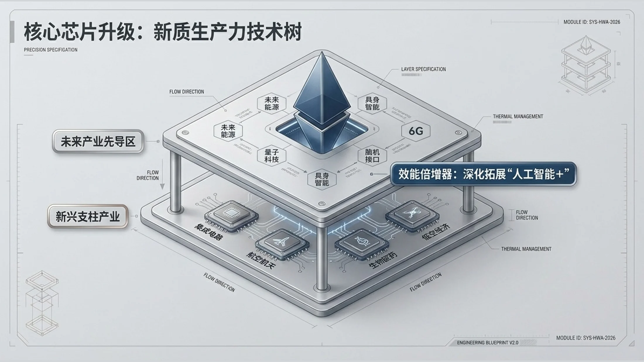 简约钛金属风格政府工作报告PPT - 预览图8
