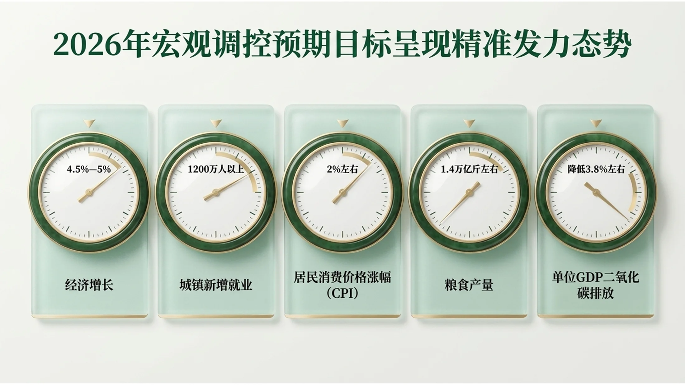 绿色翡翠玉石风格政府工作报告PPT - 预览图5