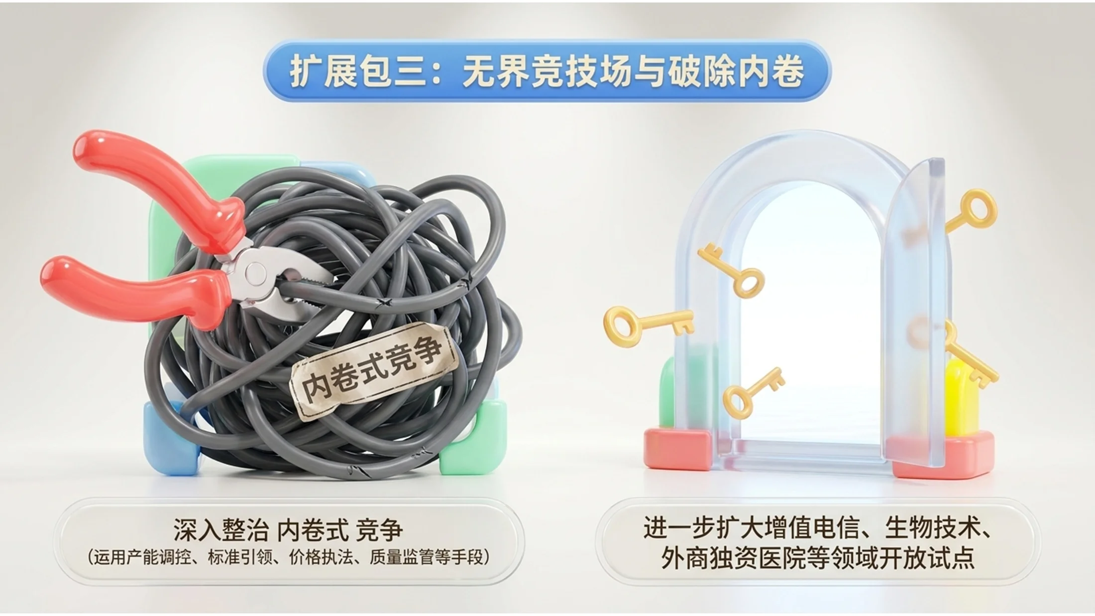 糖果色渐变软胶玩具风格政府工作报告PPT - 预览图9