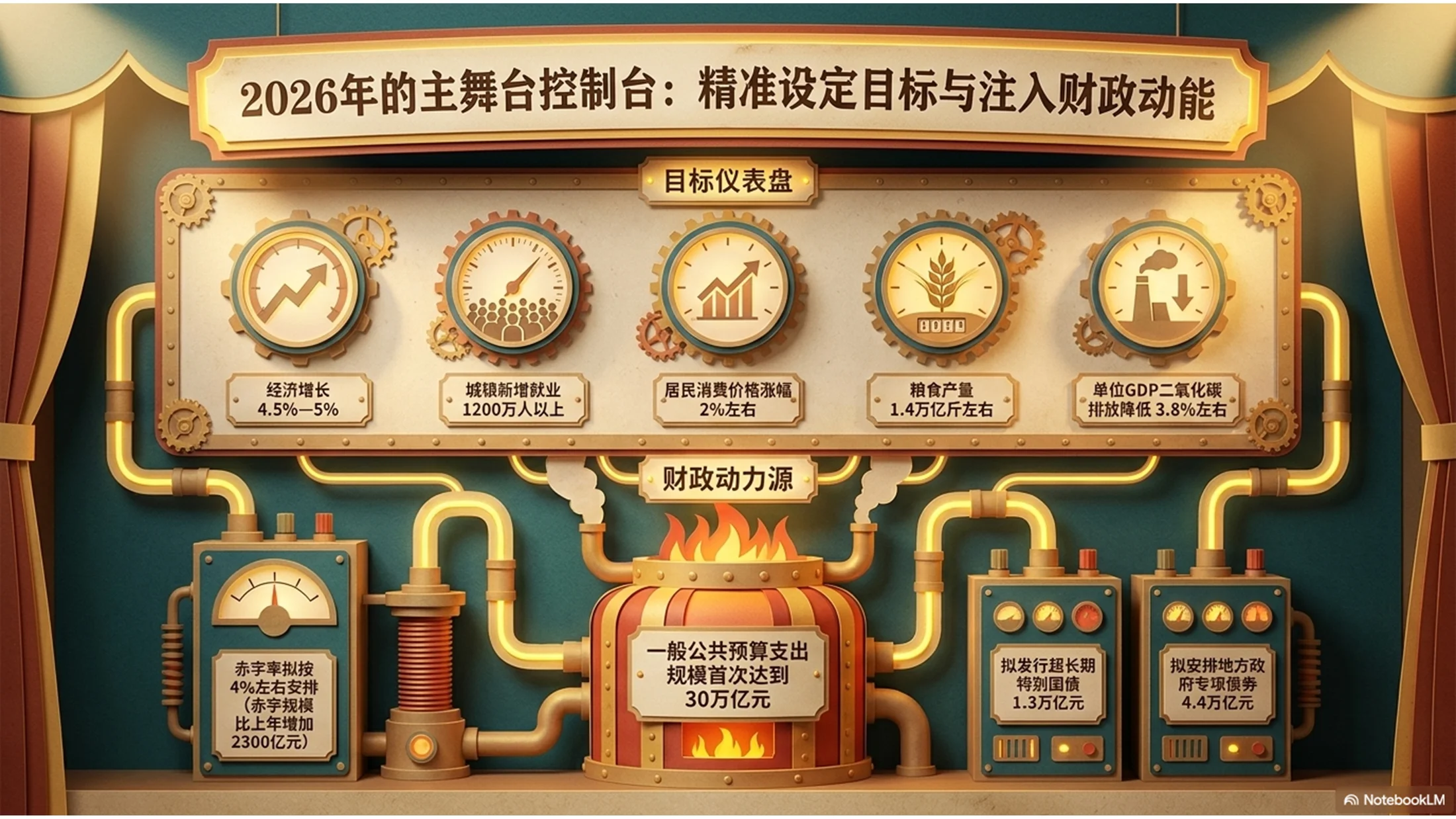 卡通可爱3D绘本剧场风格政府工作报告PPT - 预览图3