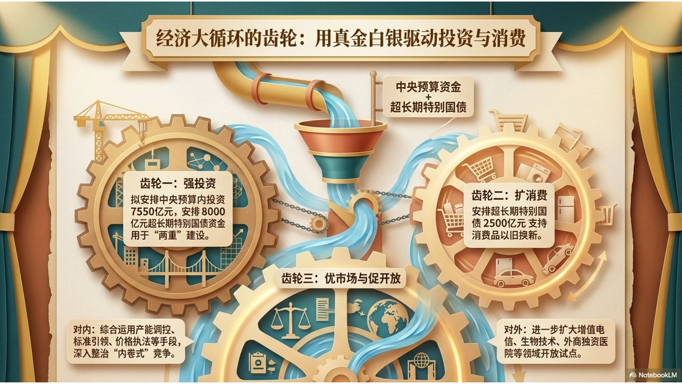 卡通可爱3D绘本剧场风格政府工作报告PPT - 预览图6