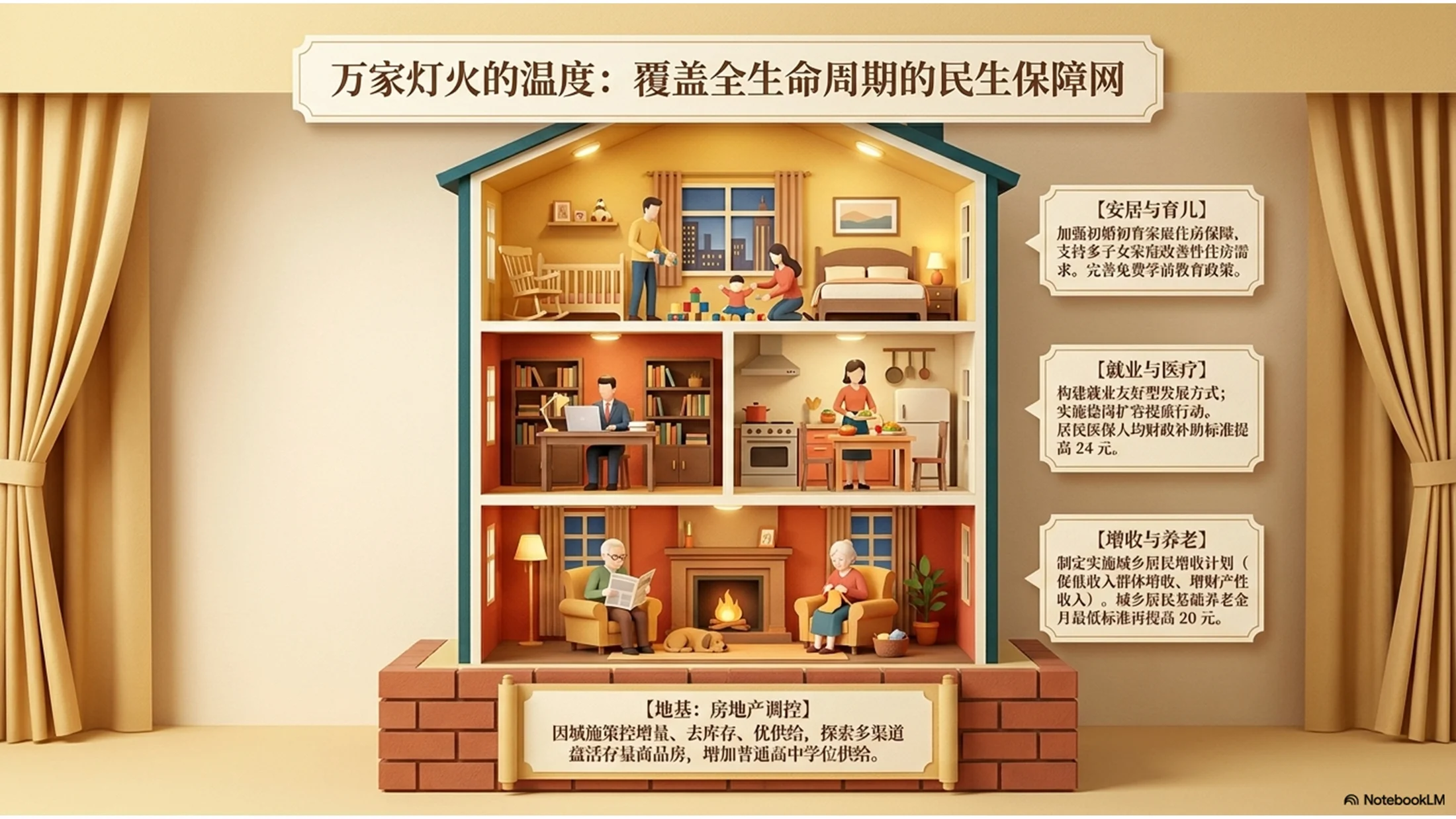 卡通可爱3D绘本剧场风格政府工作报告PPT - 预览图7