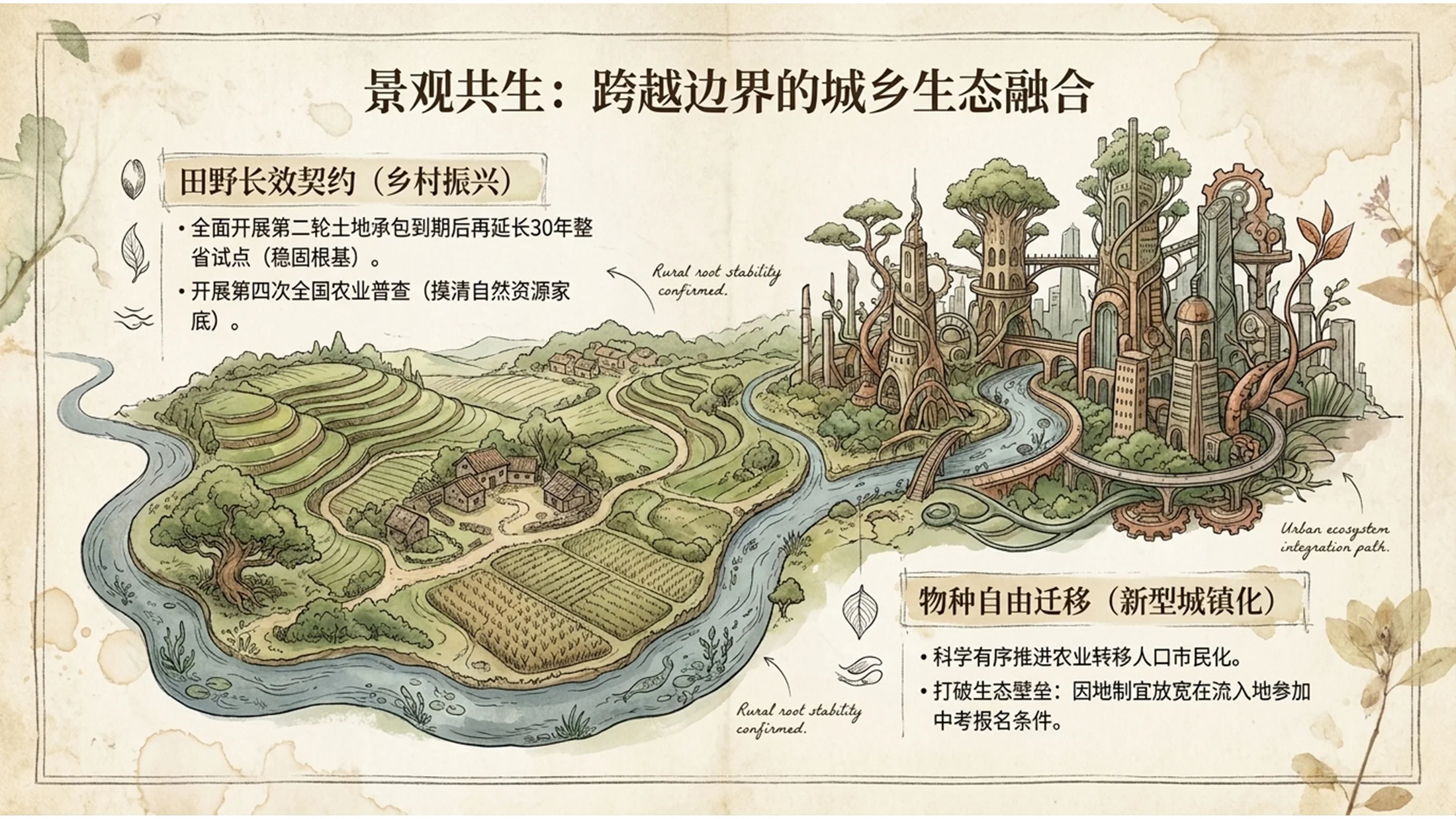 复古手绘博物馆图谱风格政府工作报告PPT - 预览图12