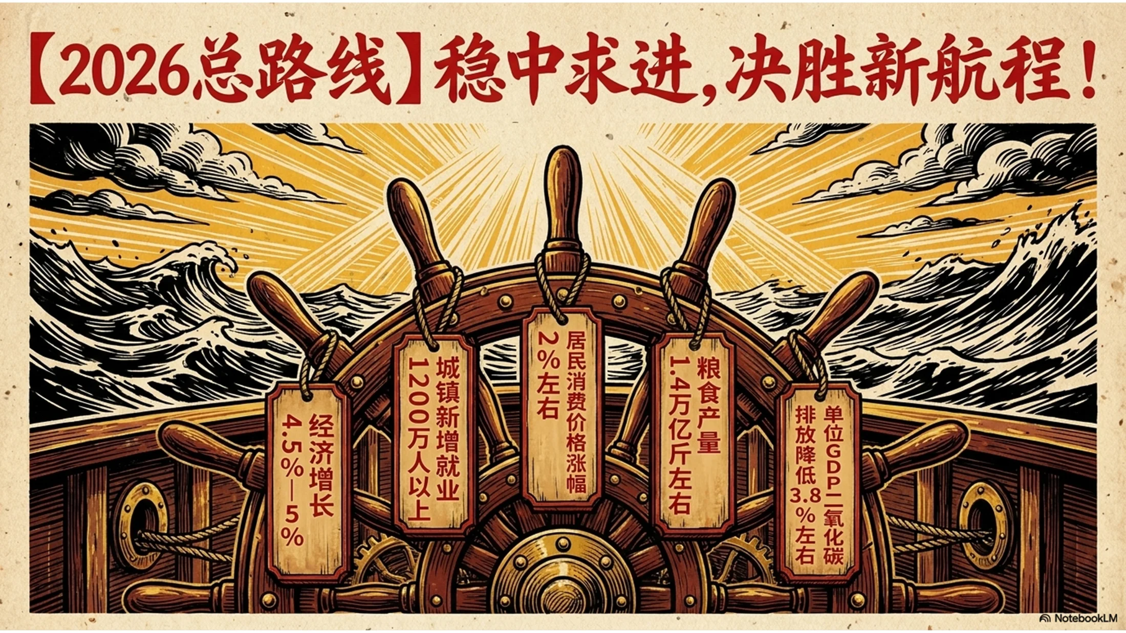 红色革命年代海报风格政府工作报告PPT - 预览图5