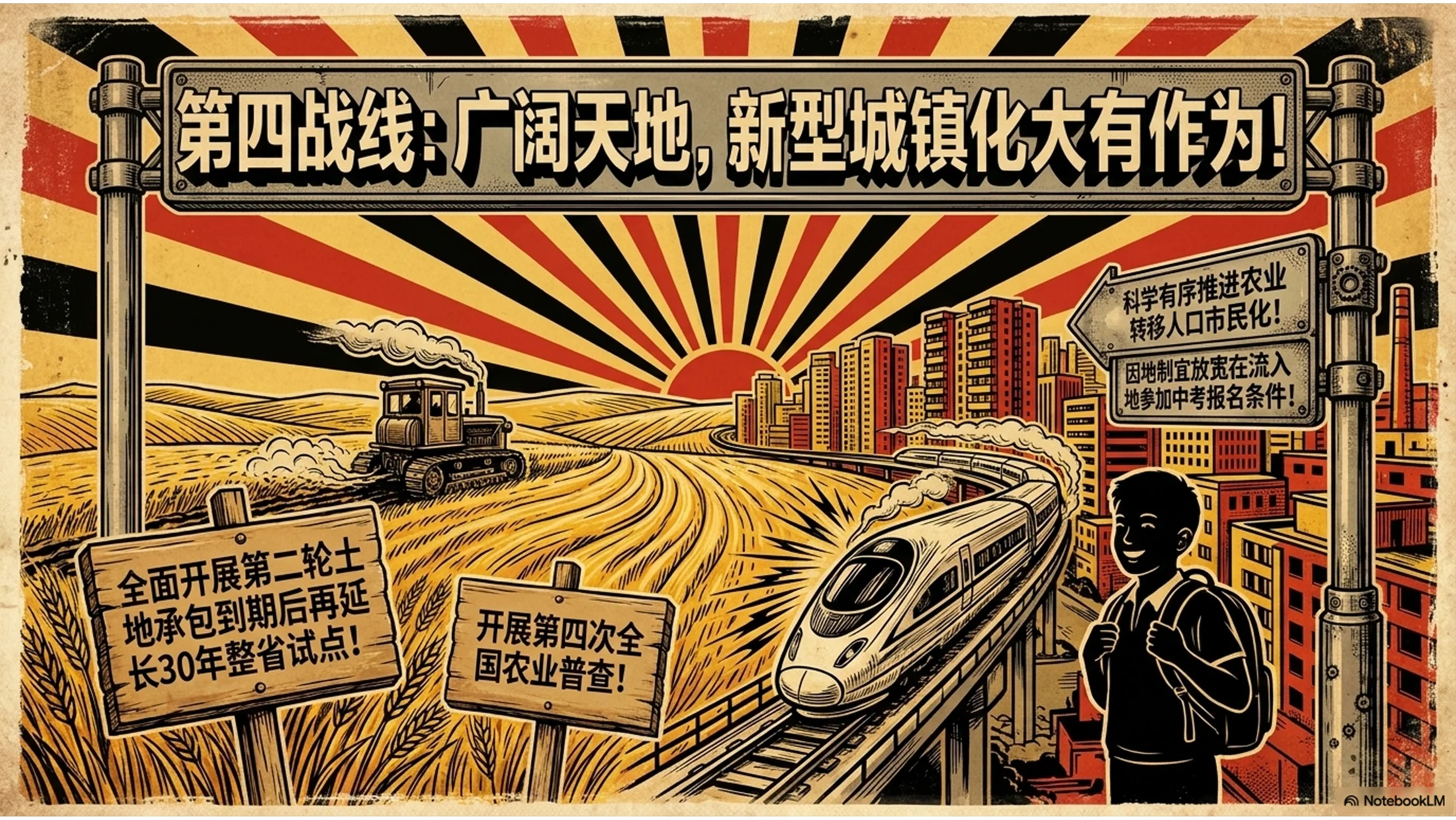 红色革命年代海报风格政府工作报告PPT - 预览图10