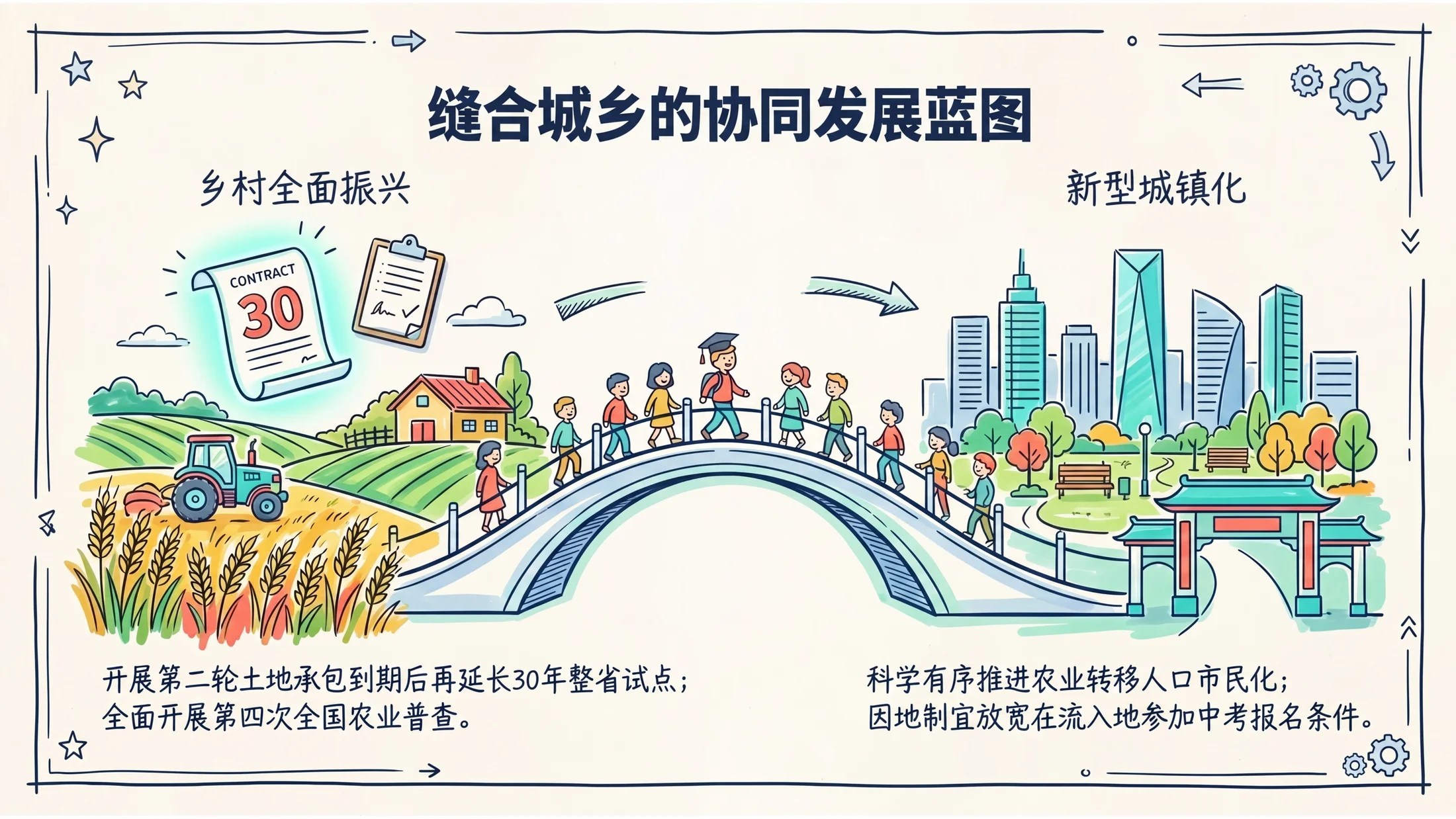 草图扁平手绘风格政府工作报告PPT - 预览图9