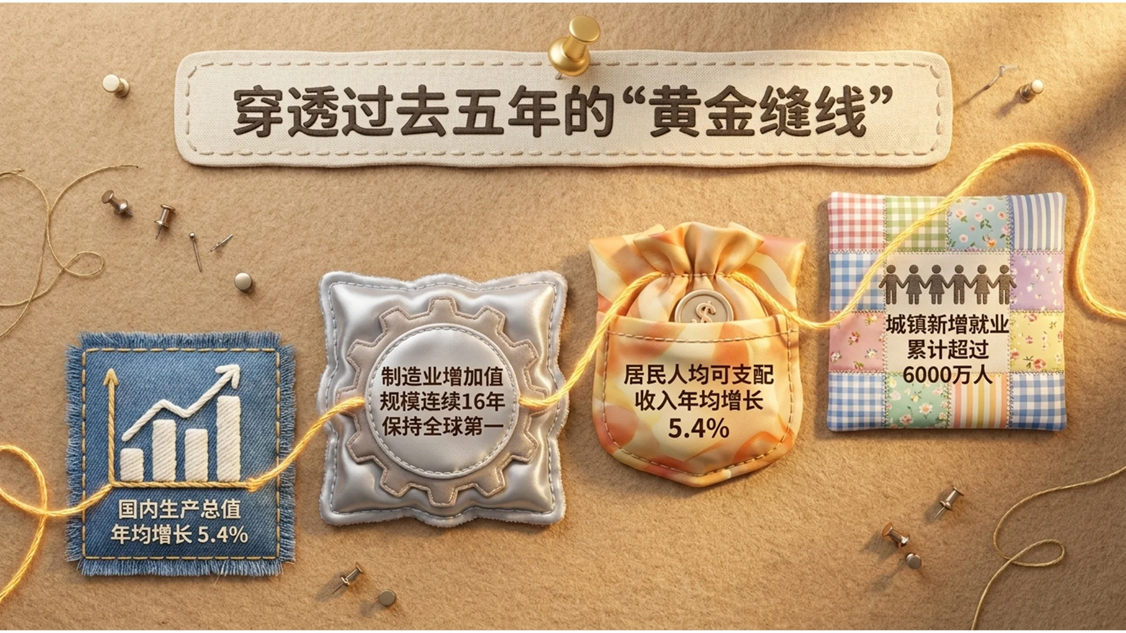 可爱卡通毛绒玩偶风格政府工作报告PPT - 预览图3