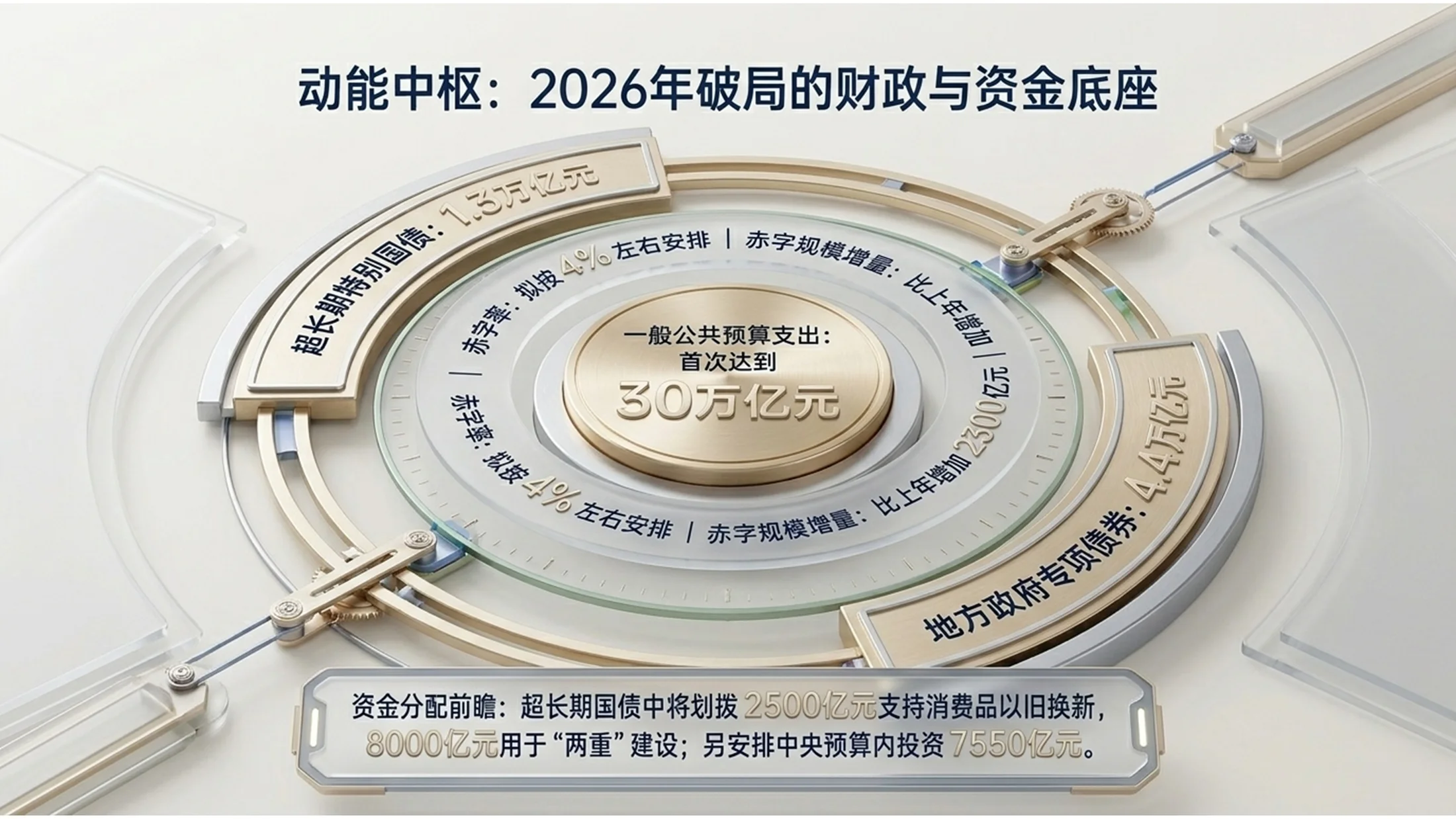 3D立体玻璃无限镜像风格政府工作报告PPT - 预览图5