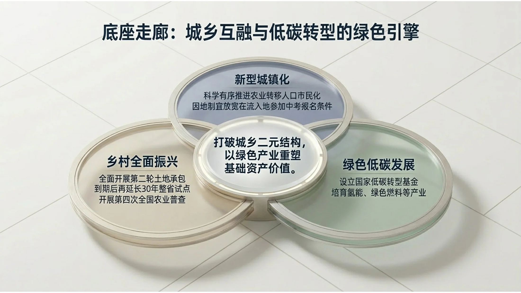 3D立体玻璃无限镜像风格政府工作报告PPT - 预览图9