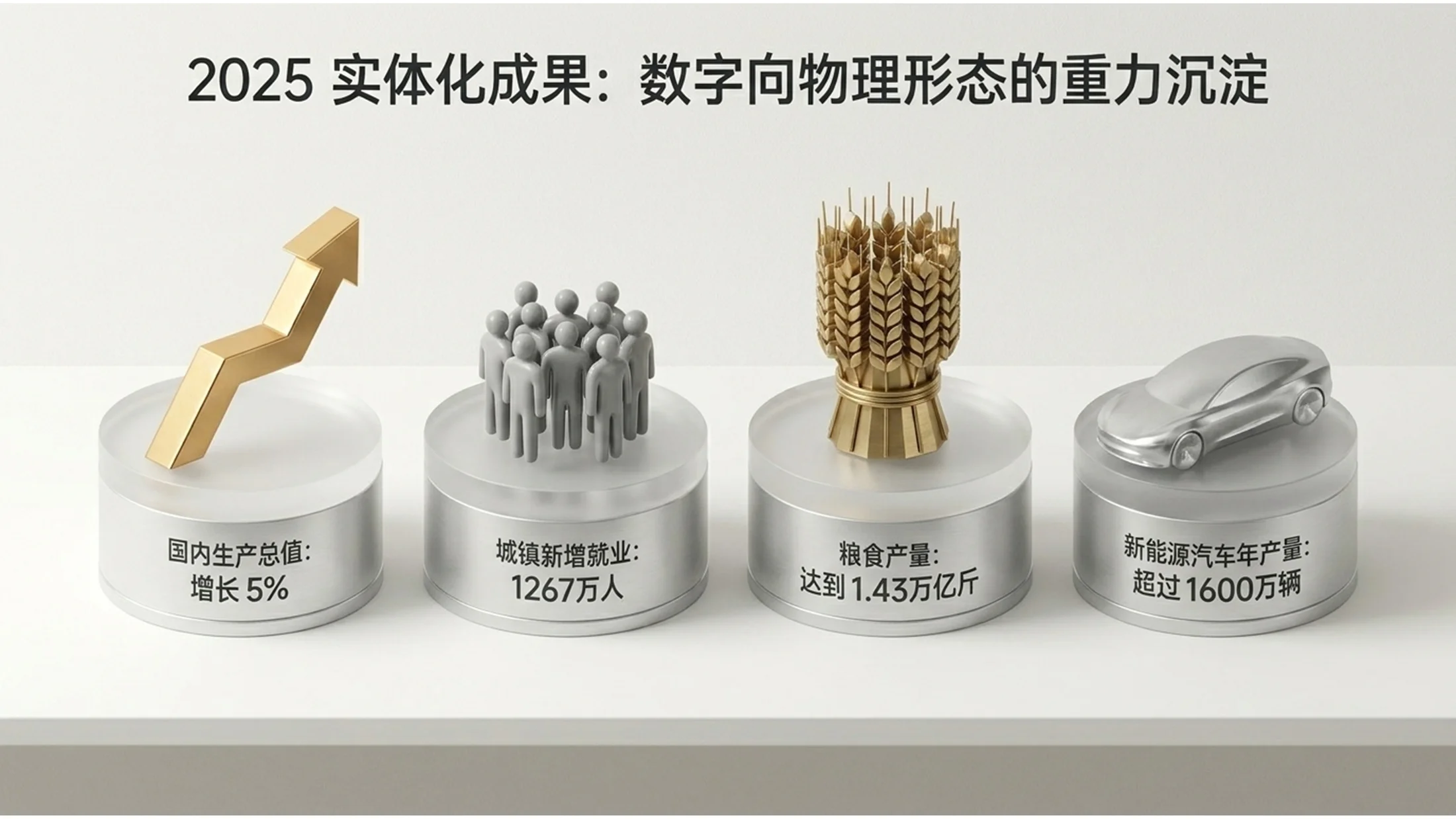 立体数据洪流实体化风格政府工作报告PPT - 预览图3