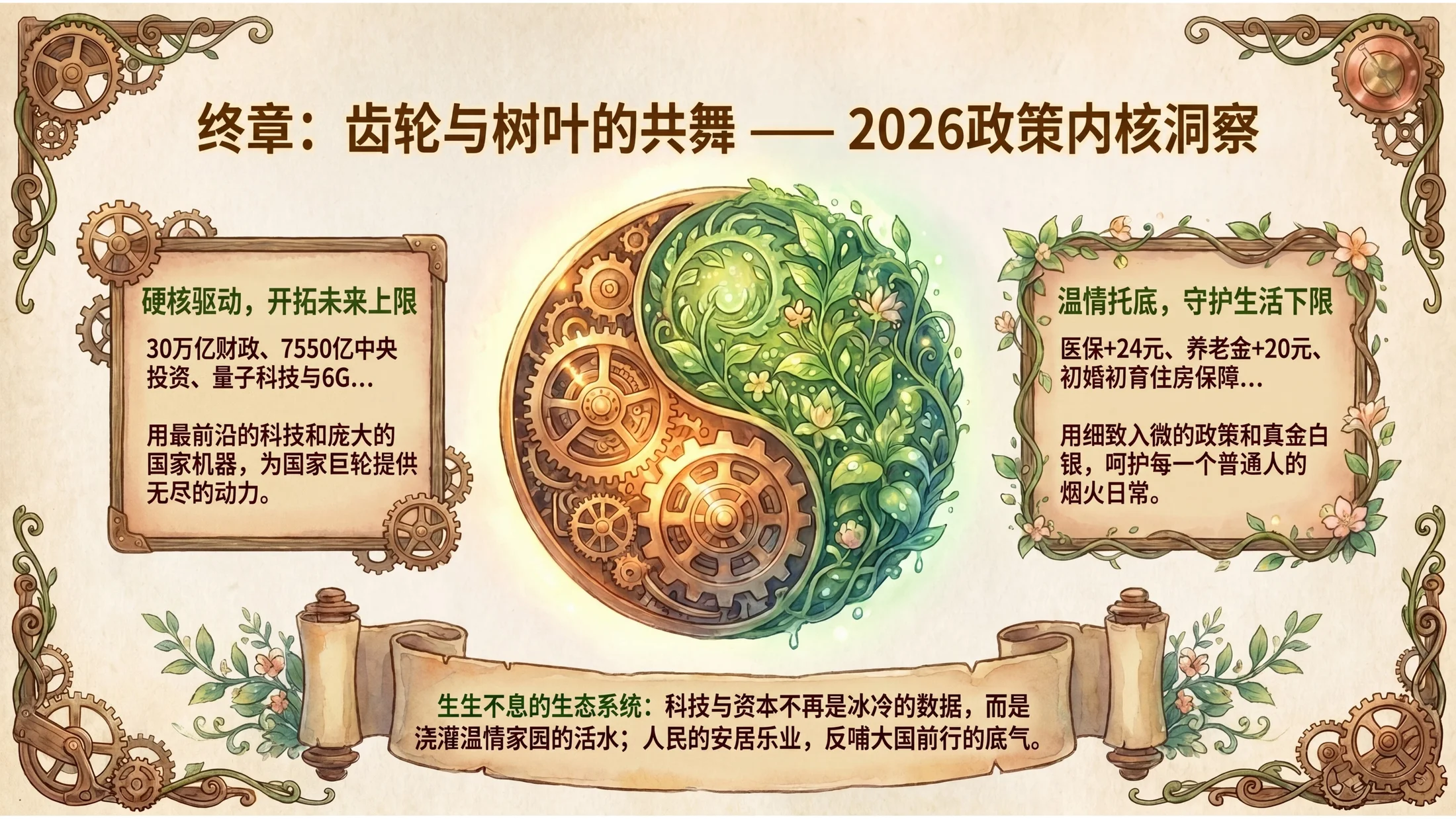 水粉画吉卜力工作室风格政府工作报告PPT - 预览图10