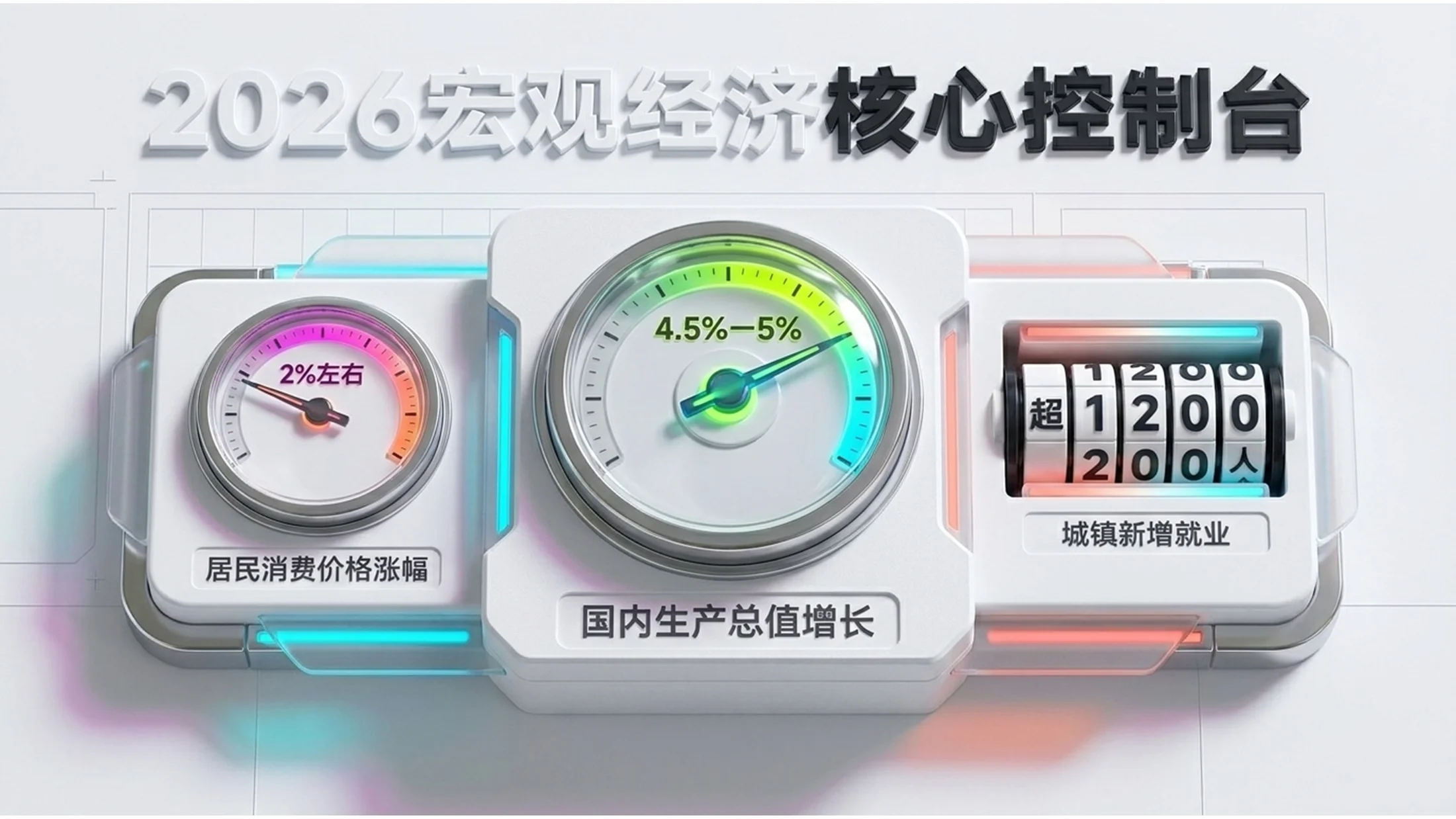鲜艳五彩塑料纹理风格政府工作报告PPT - 预览图12