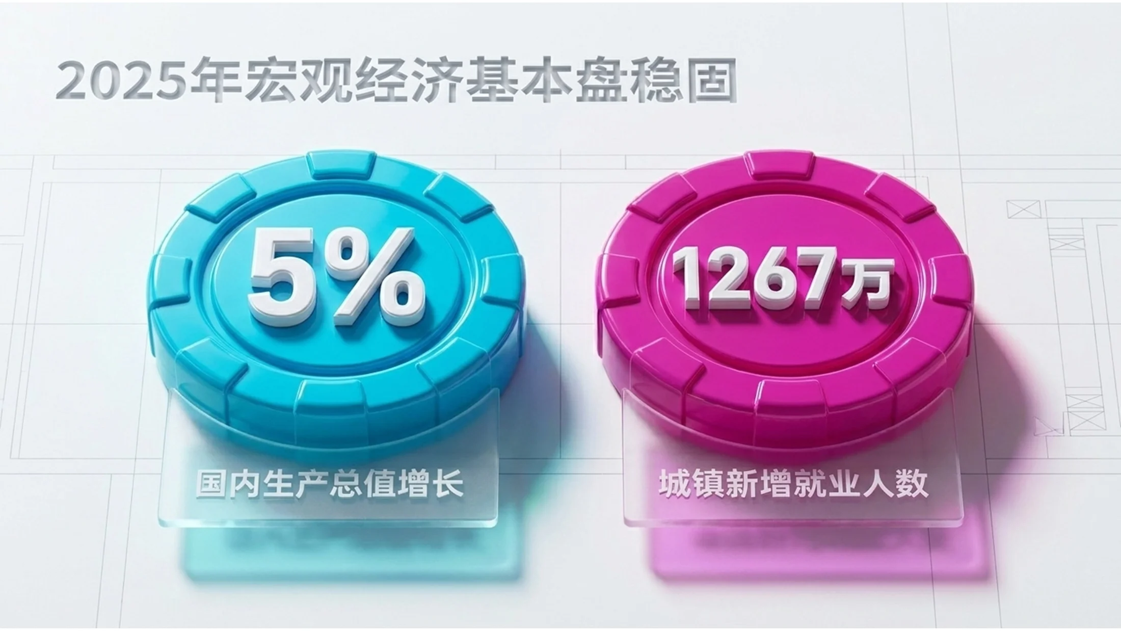 鲜艳五彩塑料纹理风格政府工作报告PPT - 预览图3