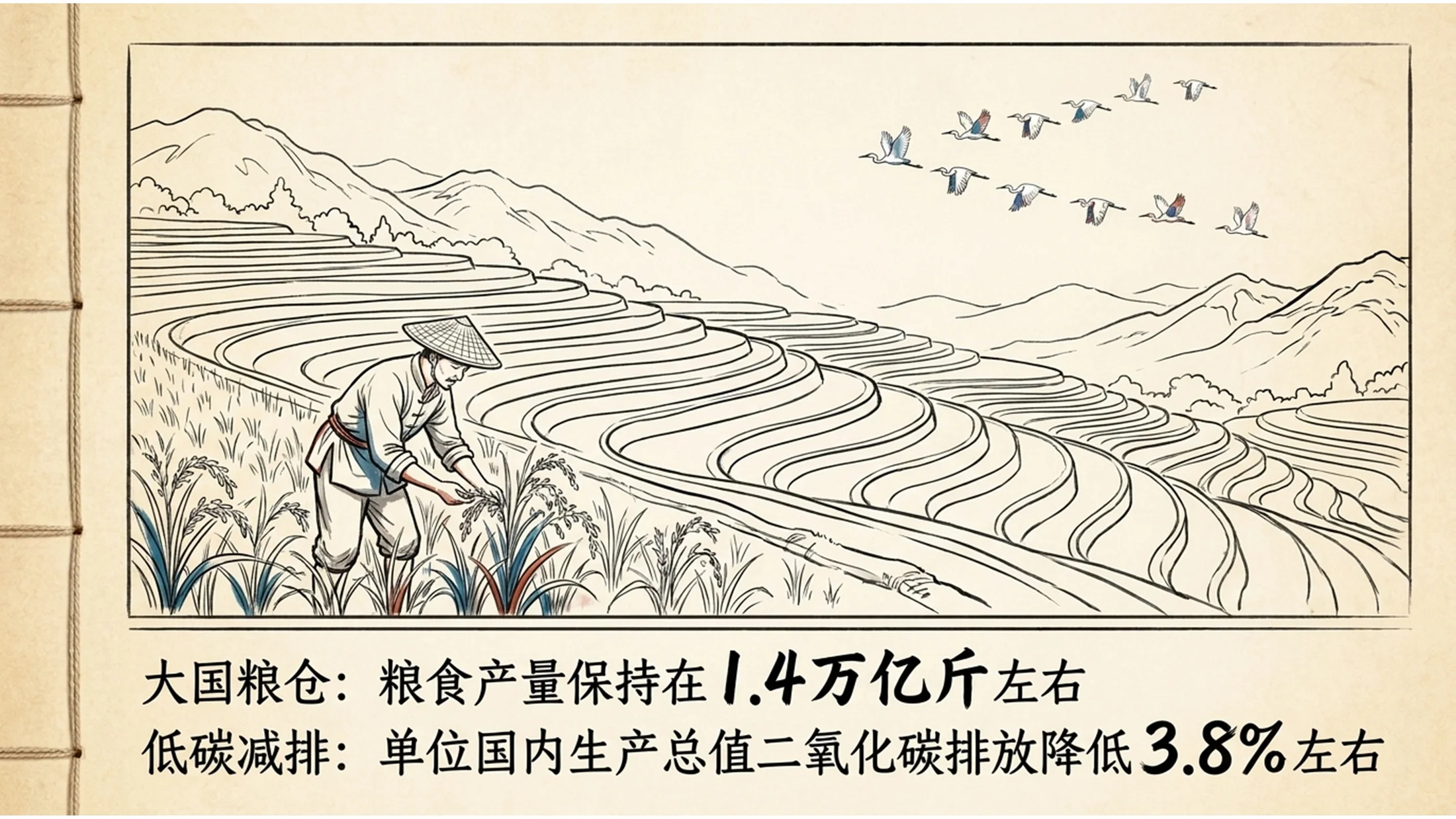 中国传统复古连环画风格政府工作报告PPT - 预览图12