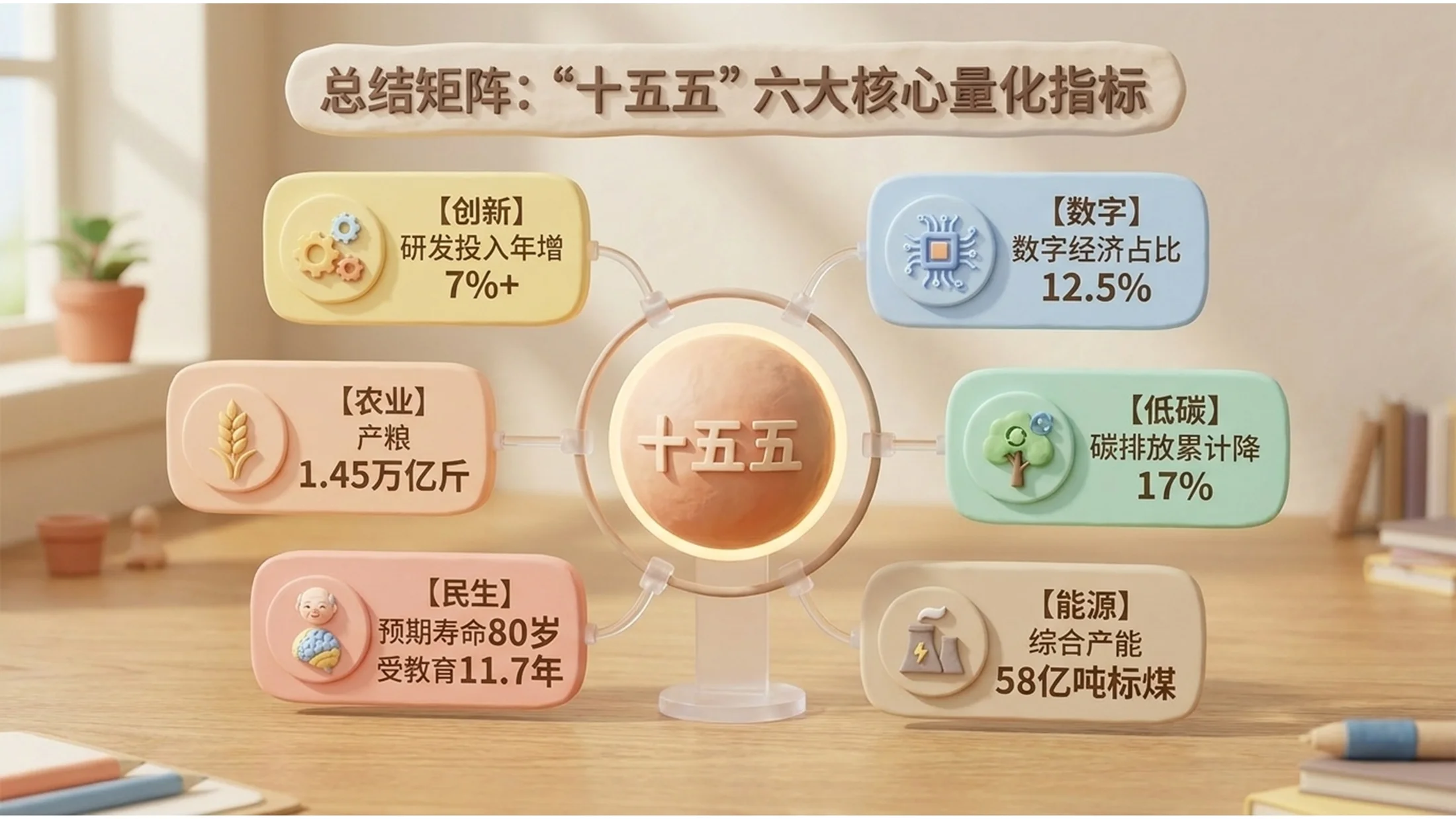 3D黏土可爱卡通风格政府工作报告PPT - 预览图12