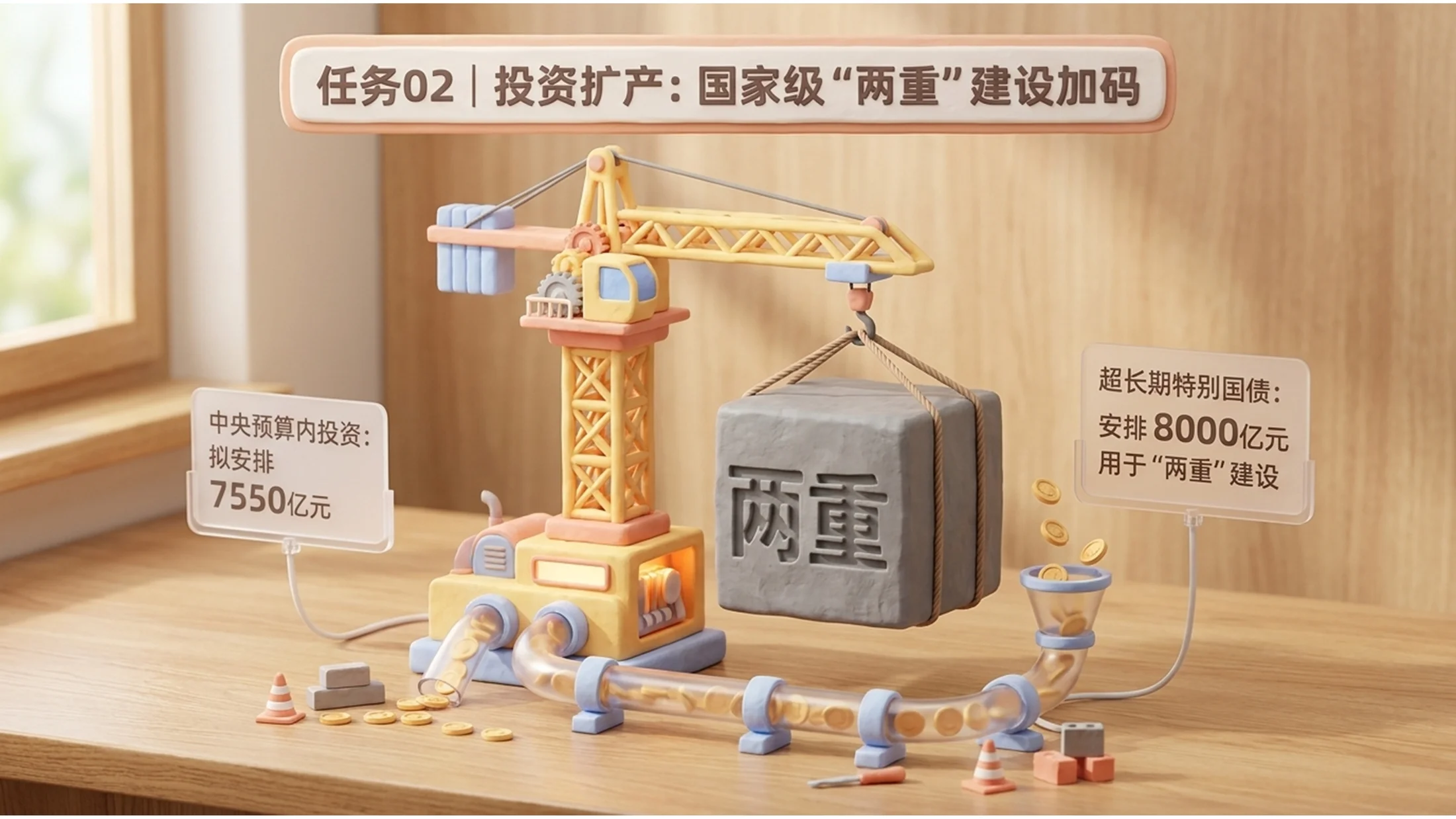 3D黏土可爱卡通风格政府工作报告PPT - 预览图19