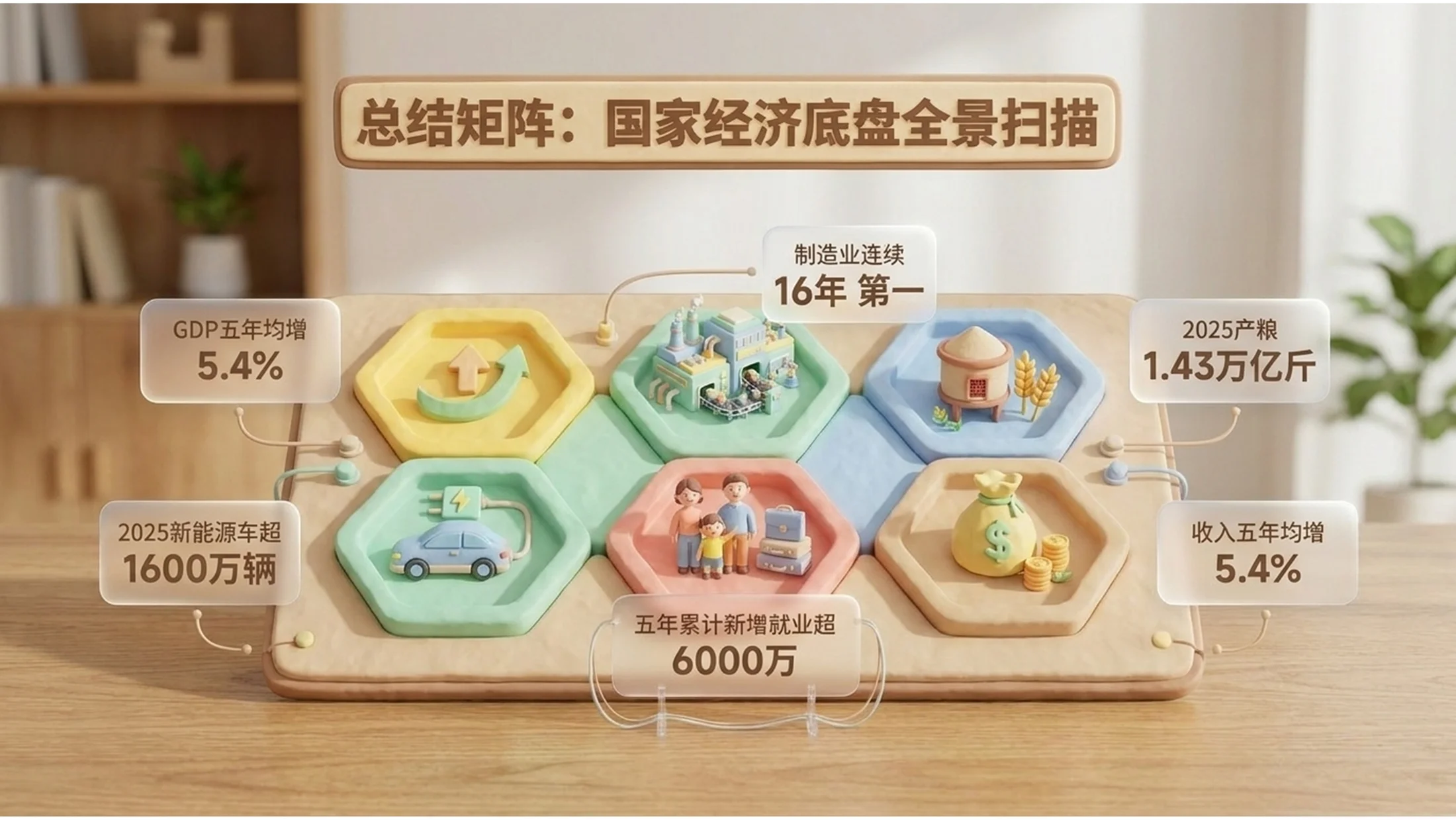 3D黏土可爱卡通风格政府工作报告PPT - 预览图7