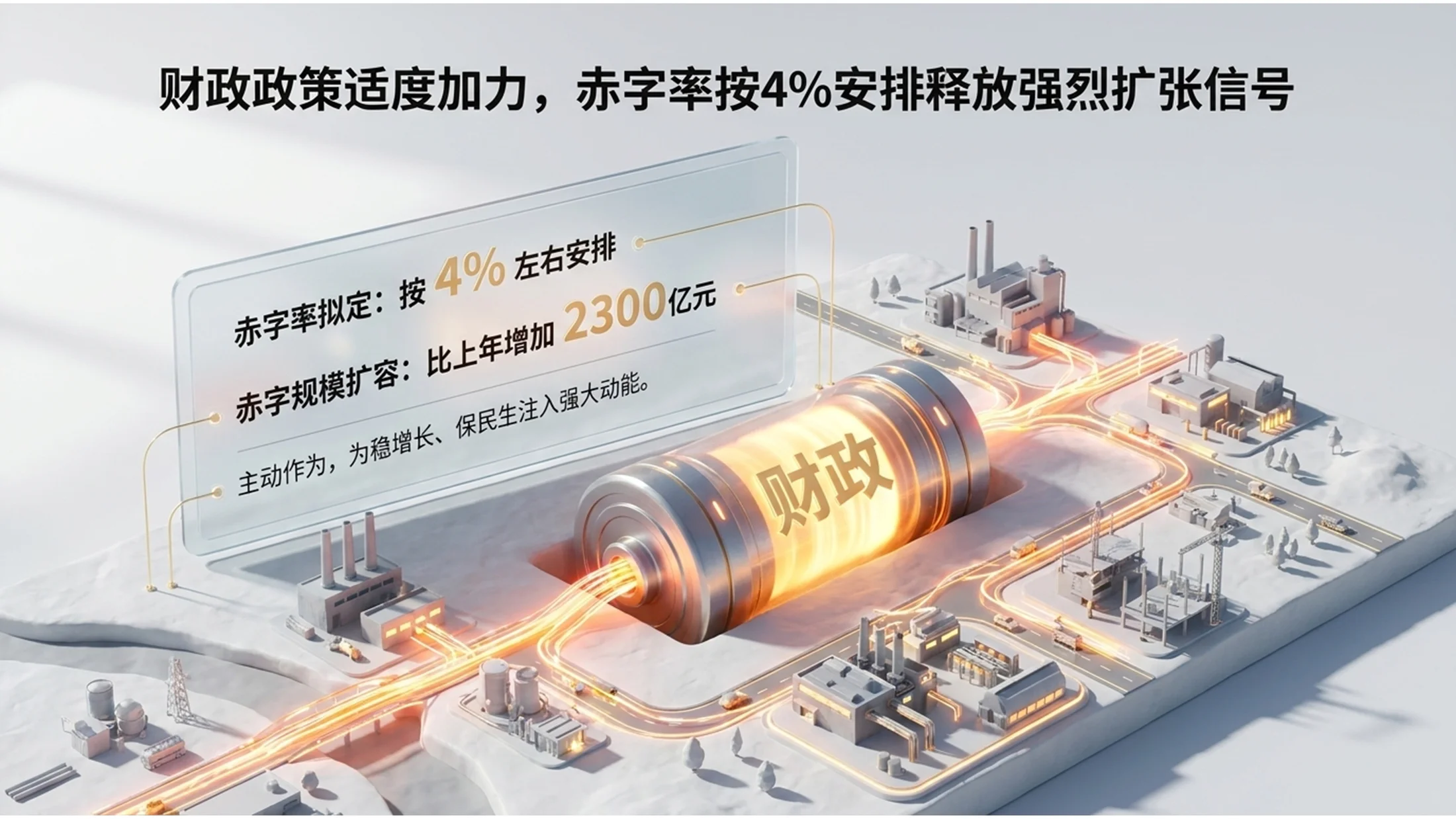 3D立体微缩画面雕塑风格政府工作报告PPT - 预览图14