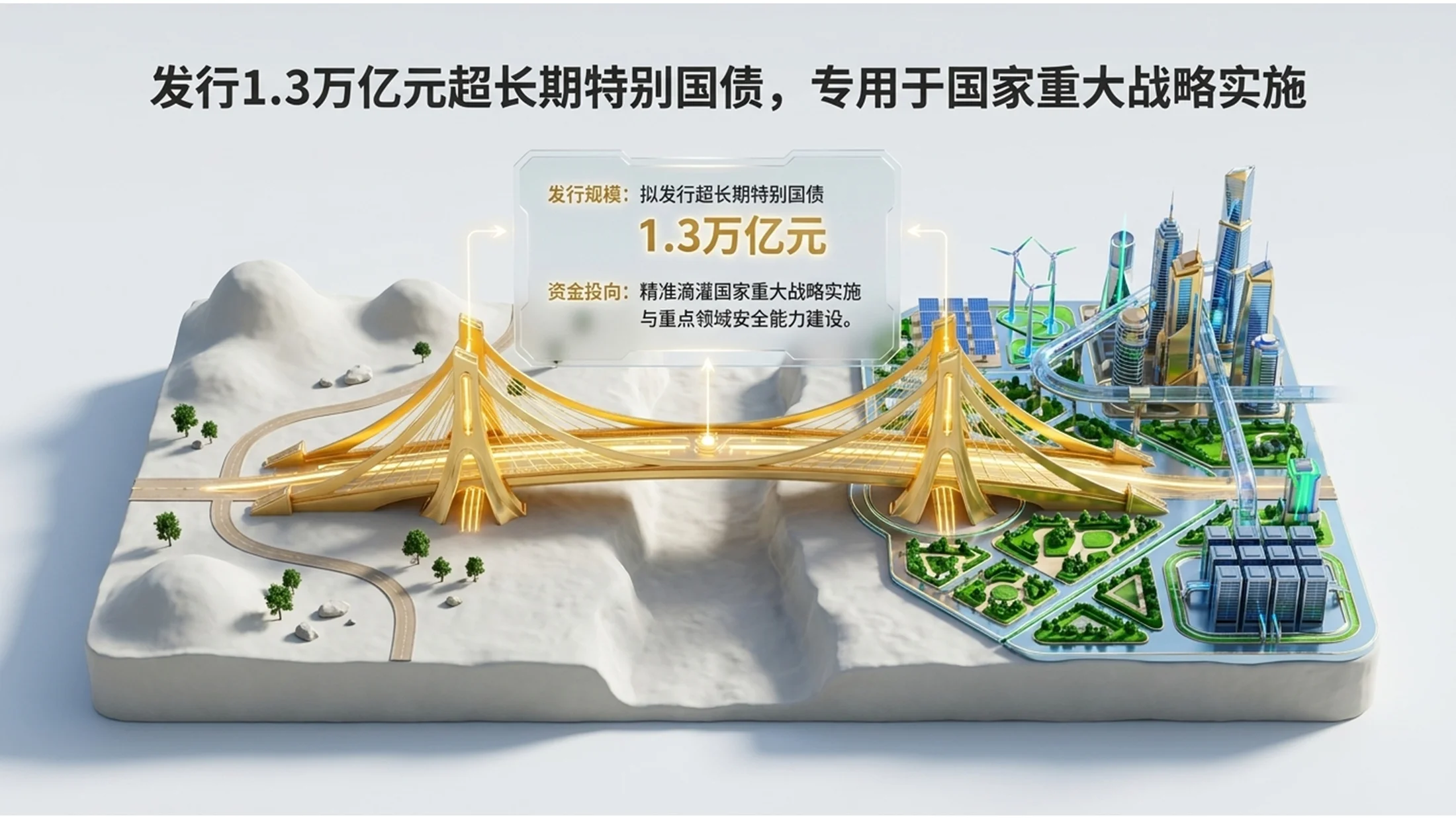 3D立体微缩画面雕塑风格政府工作报告PPT - 预览图16