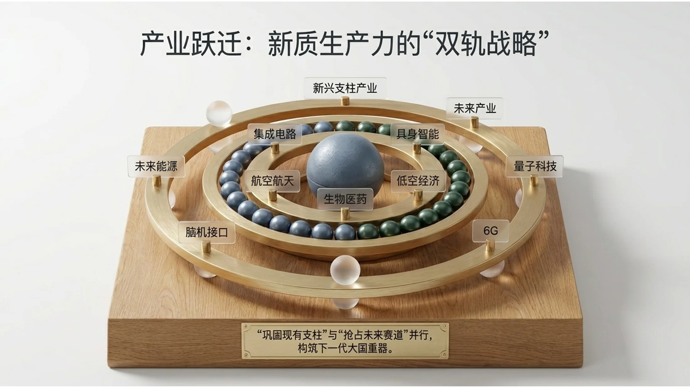 高清三维3D玻璃质感风格政府工作报告PPT - 预览图11