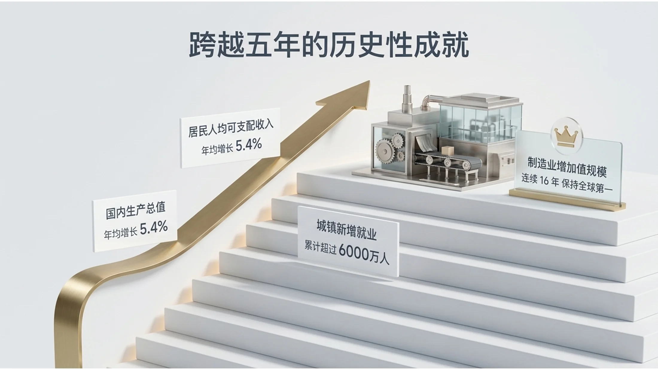 高清三维3D玻璃质感风格政府工作报告PPT - 预览图3