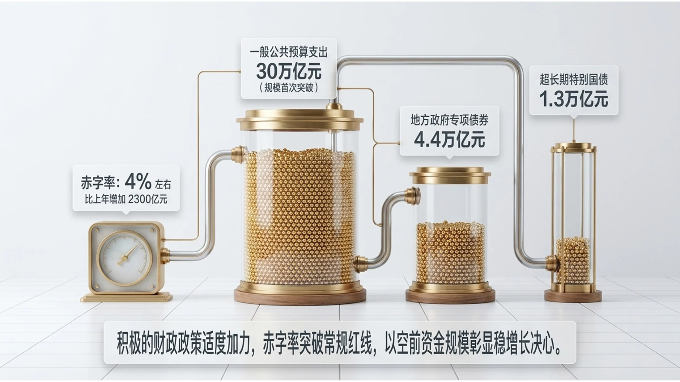 高清三维3D玻璃质感风格政府工作报告PPT - 预览图7