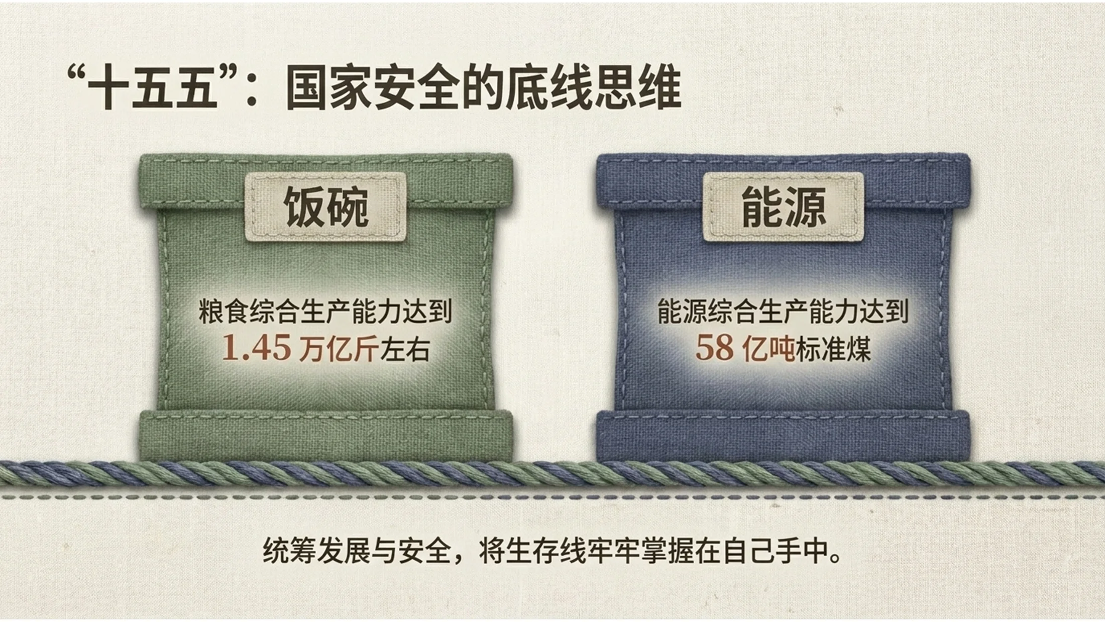 简约亚麻布纹理材质风格政府工作报告PPT - 预览图10