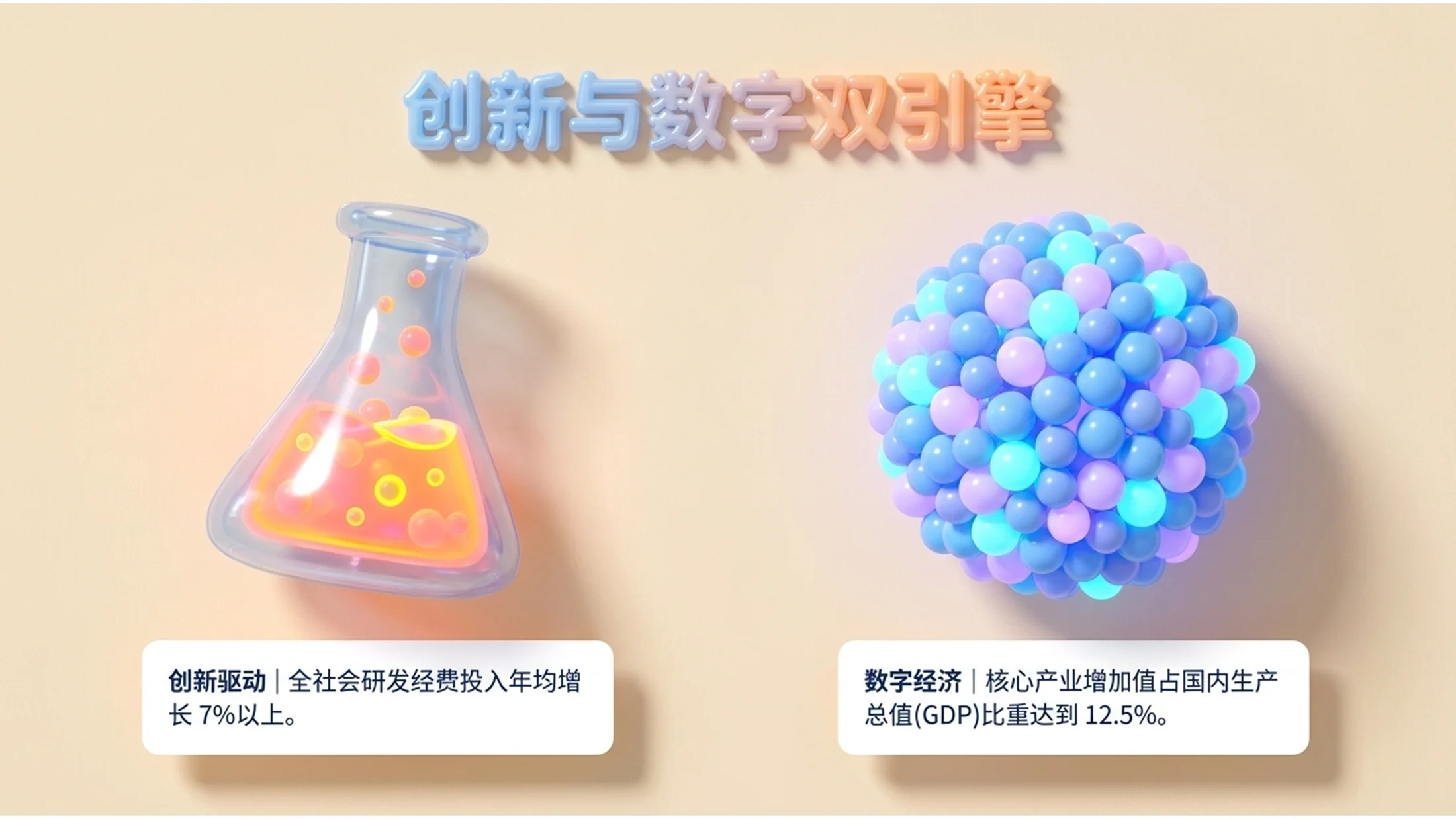 C4D充气塑料气球风格政府工作报告PPT - 预览图7