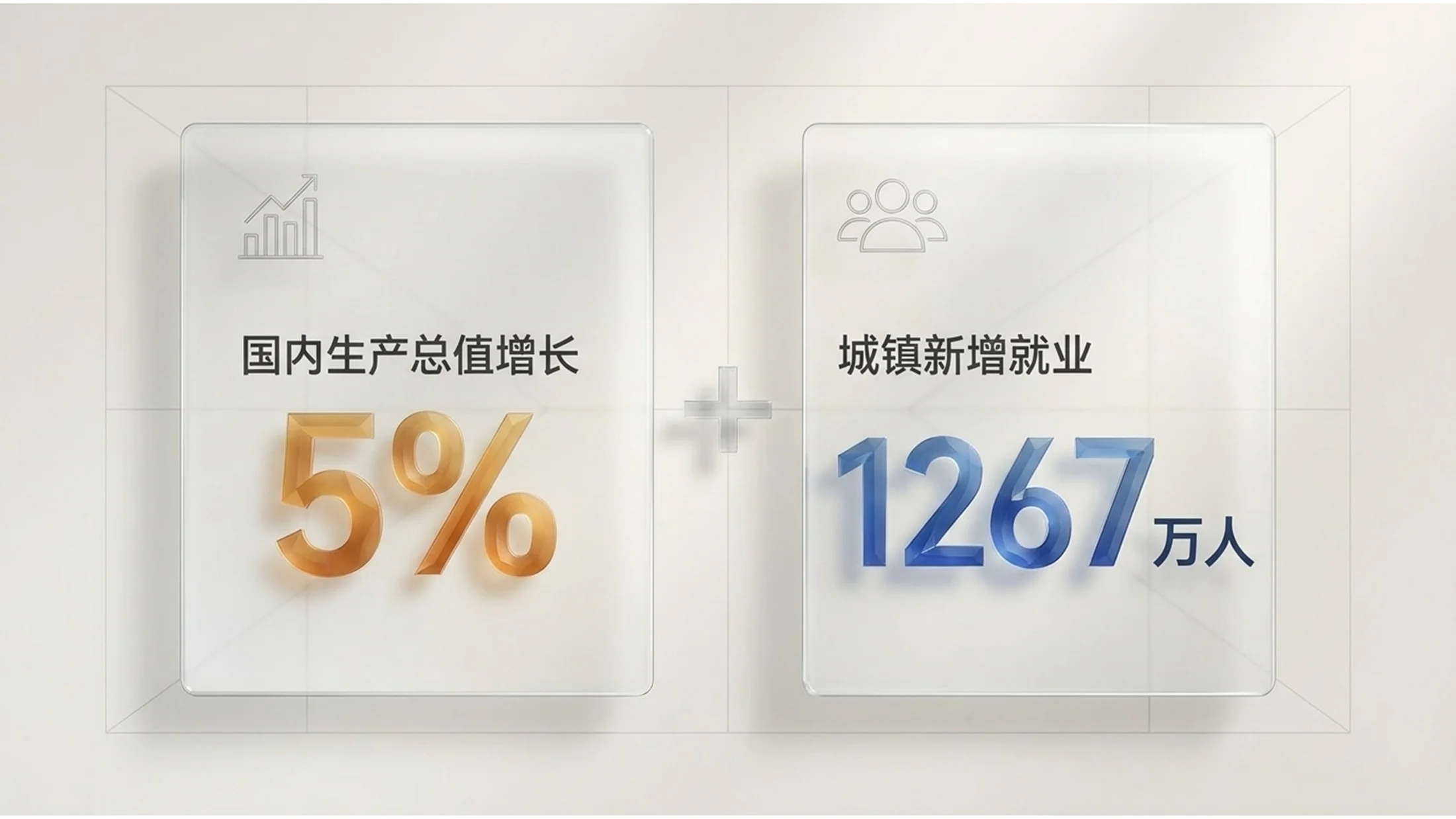 简约通透C4D切面水晶风格政府工作报告PPT - 预览图4