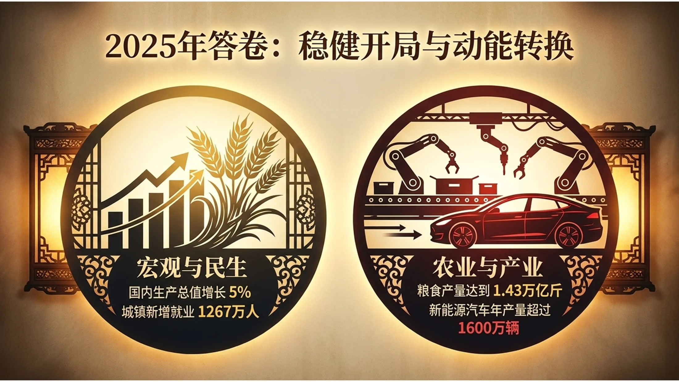 中国传统皮影戏风格政府工作报告PPT - 预览图2