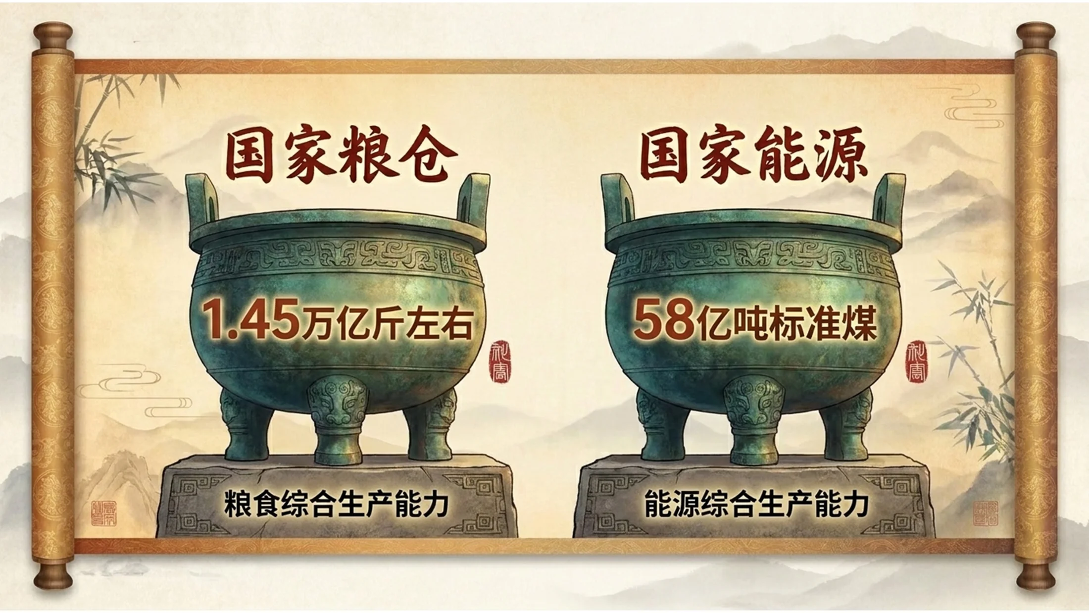中国传统古籍卷轴风格政府工作报告PPT - 预览图10