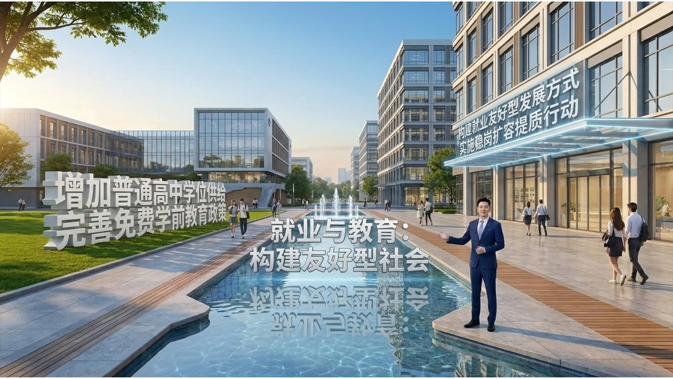 超级实拍场景化风格政府工作报告PPT - 预览图11