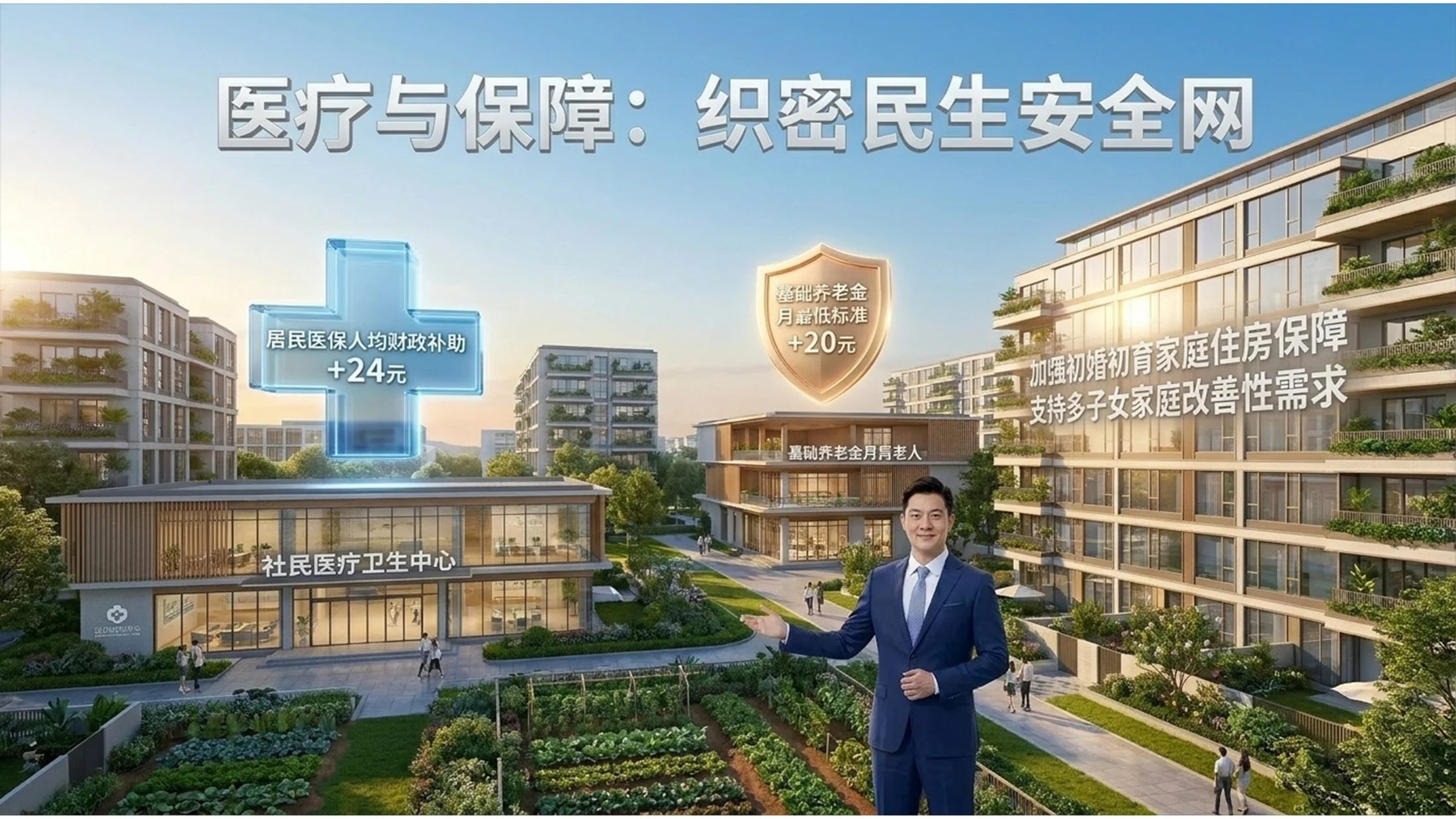 超级实拍场景化风格政府工作报告PPT - 预览图12