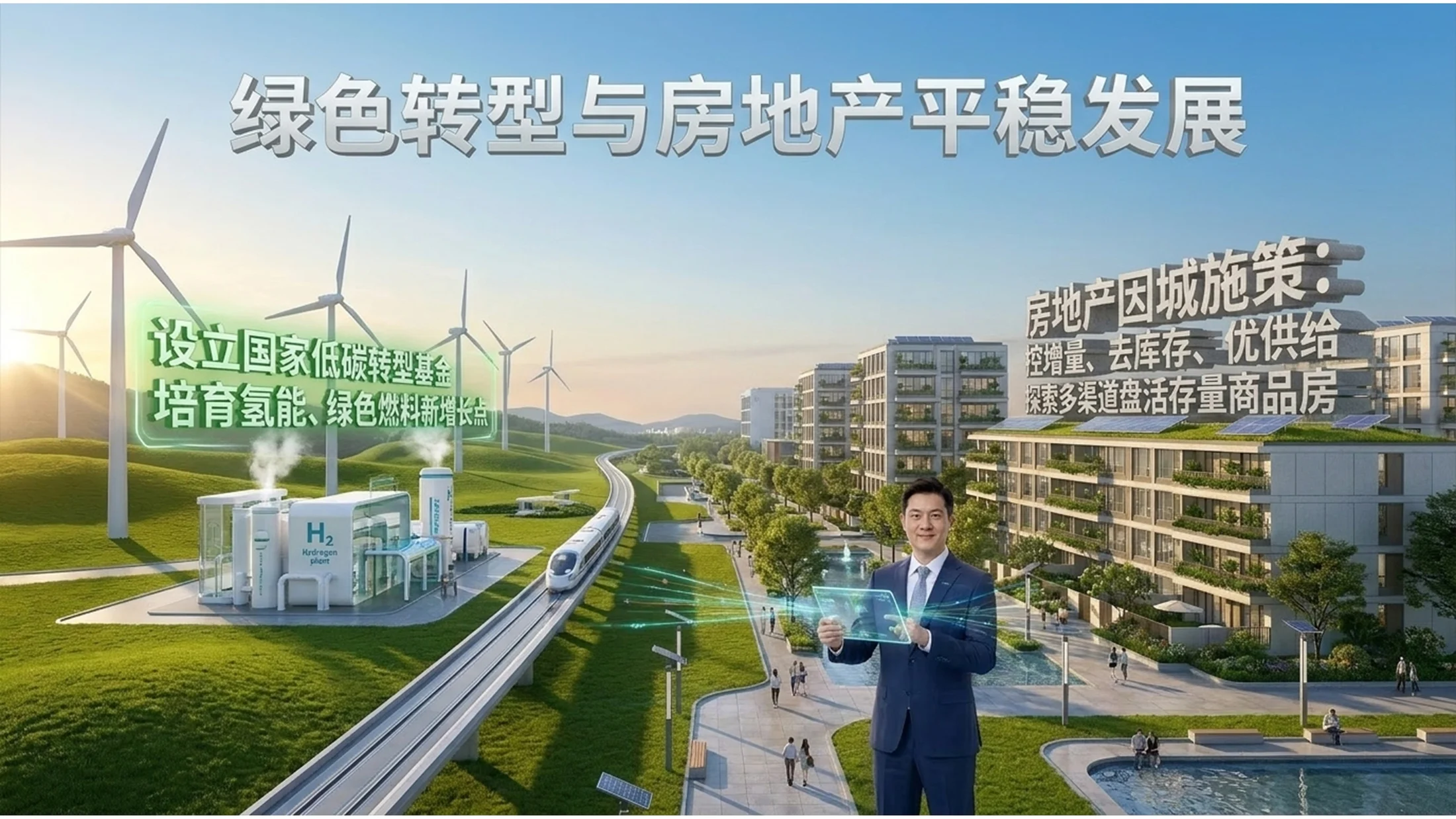 超级实拍场景化风格政府工作报告PPT - 预览图13