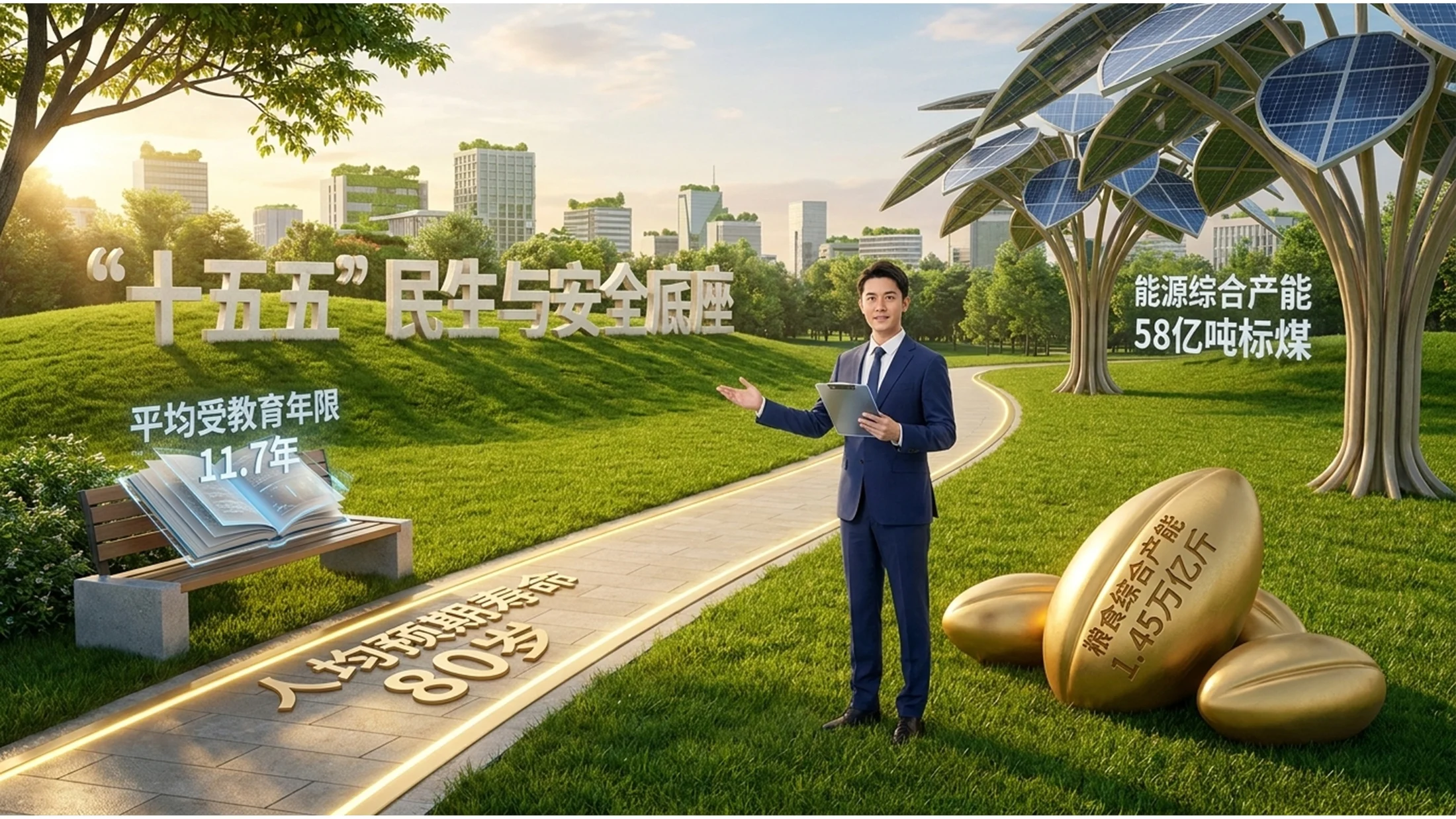 超级实拍场景化风格政府工作报告PPT - 预览图4