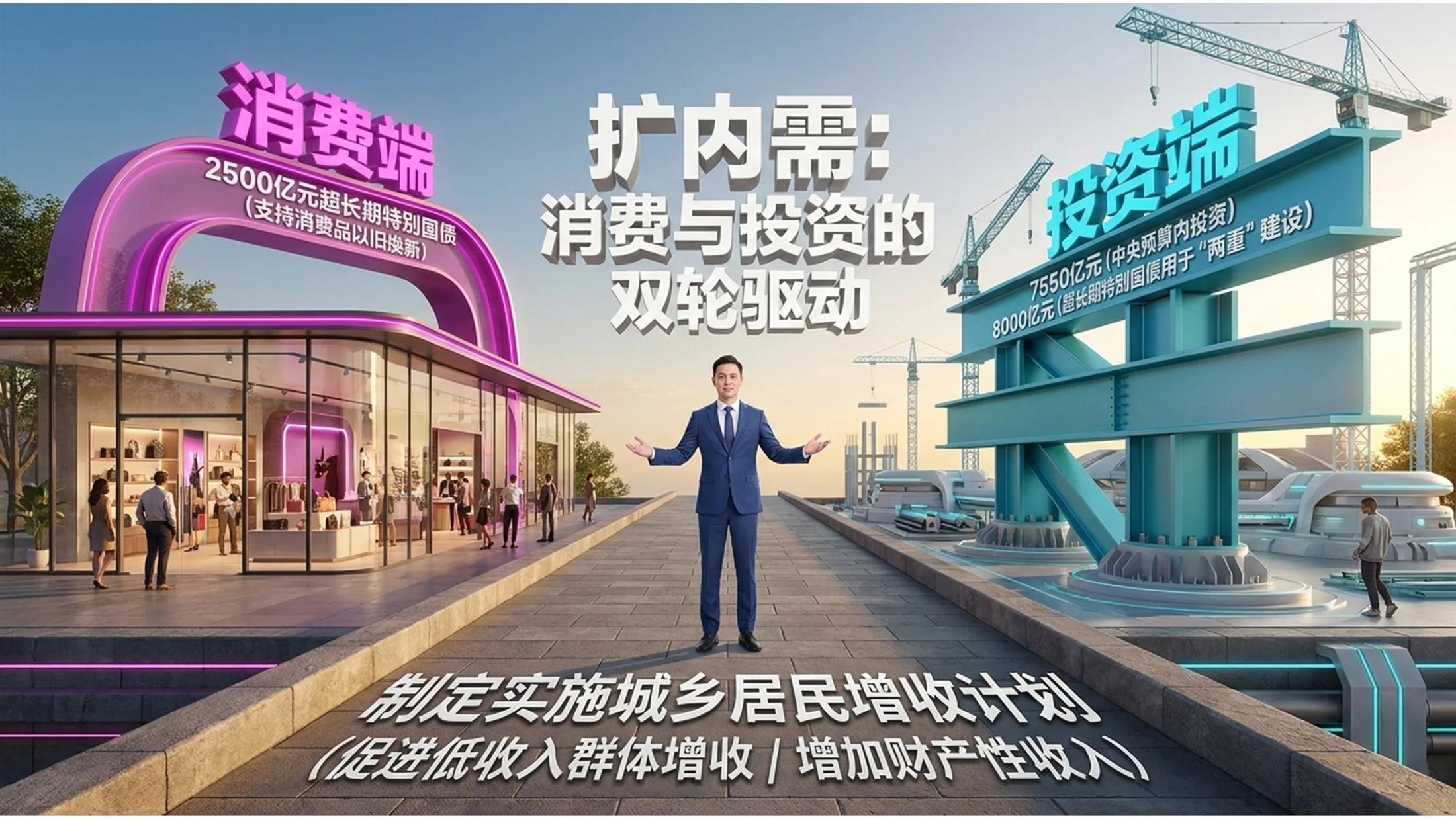 超级实拍场景化风格政府工作报告PPT - 预览图7