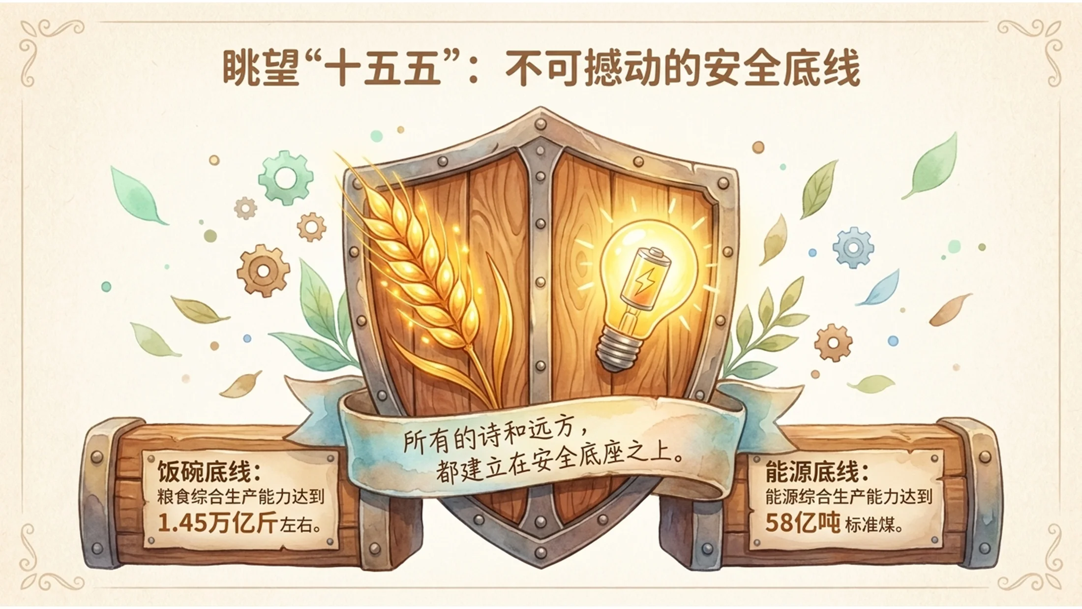 中国彩色简笔插画风格政府工作报告PPT - 预览图10
