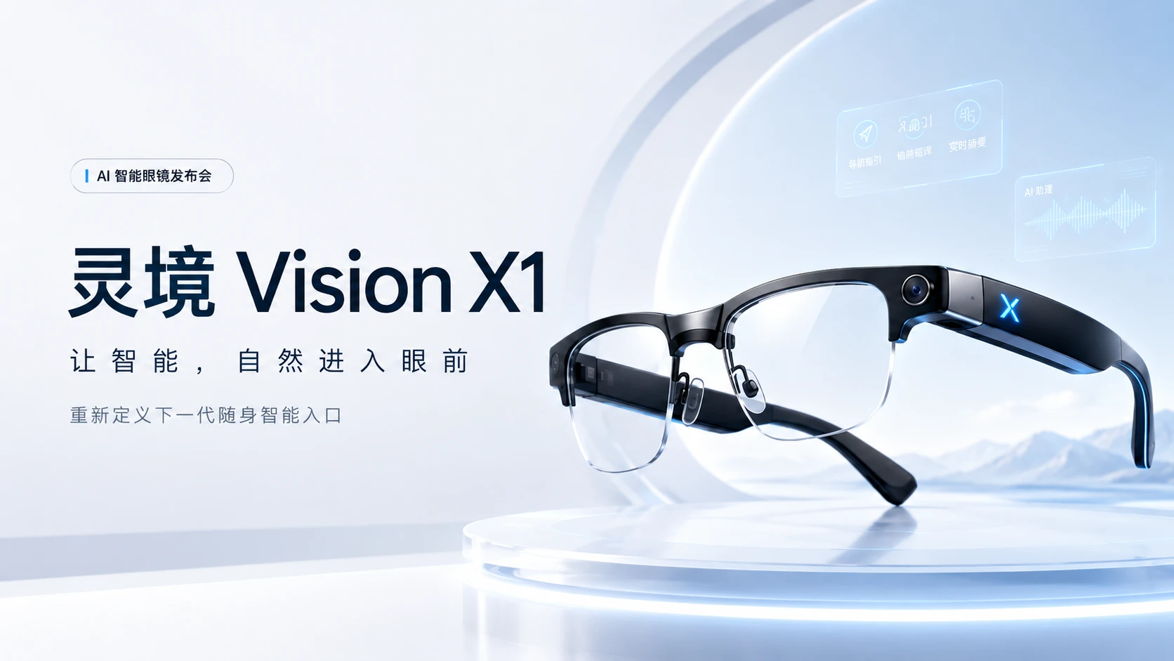 灵境AI智能眼镜发布会PPT - 预览图16